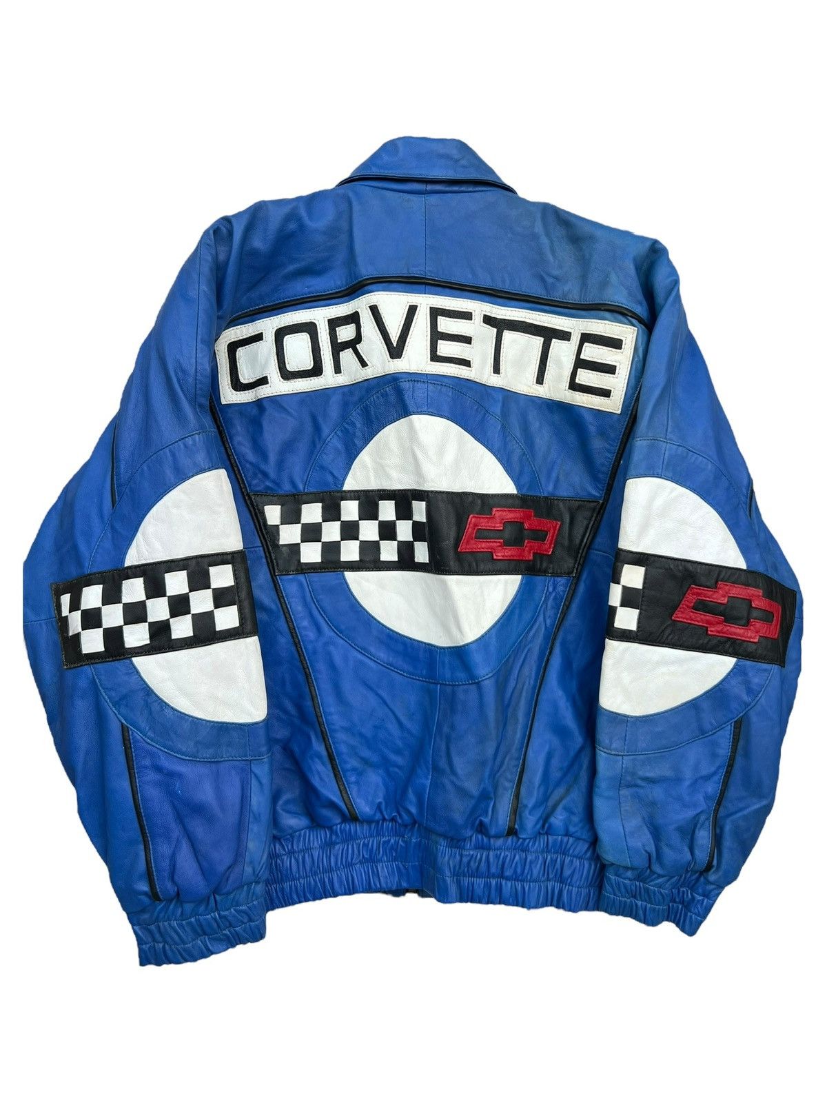 Vintage Vintage Covernett Racing Spellout Baggy Leather Jacket Size US M / EU 48-50 / 2 - 8 Thumbnail