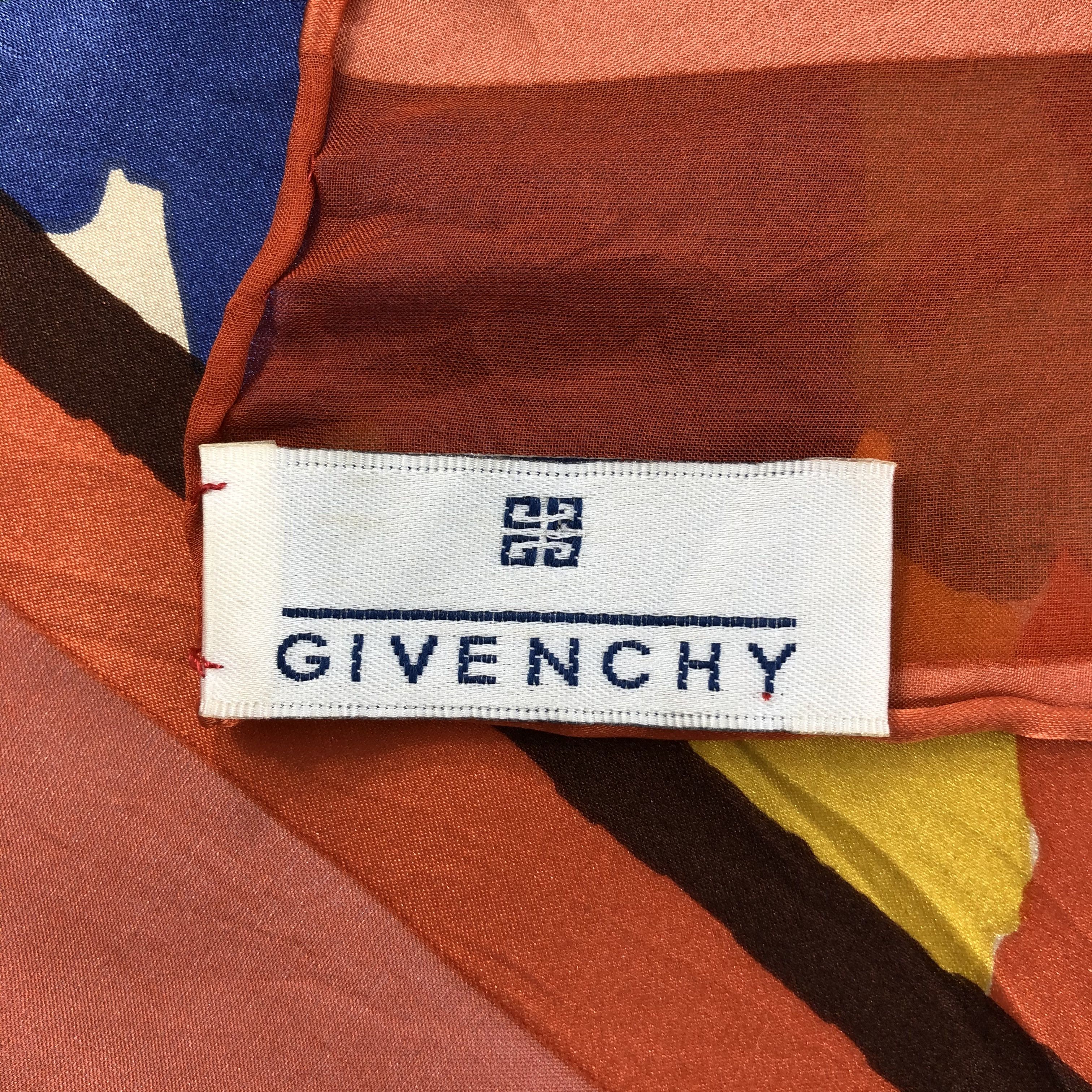 Vintage Vintage Givenchy Silk Scarf Size ONE SIZE - 5 Thumbnail