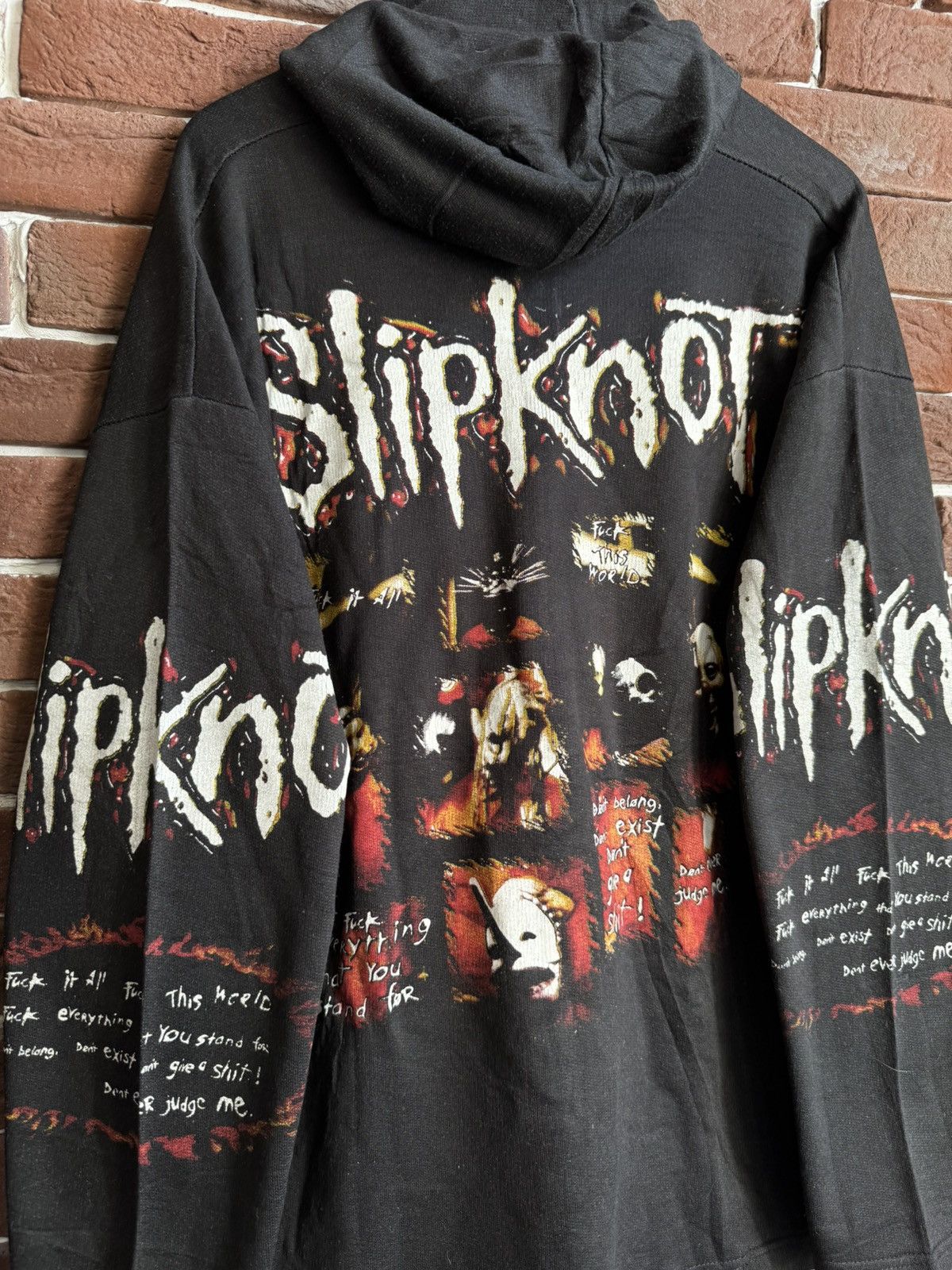 Band Tees Rare Vintage 90s Slipknot Numetal Band Tee Hoodie CLarge Size US XL / EU 56 / 4 - 3 Thumbnail