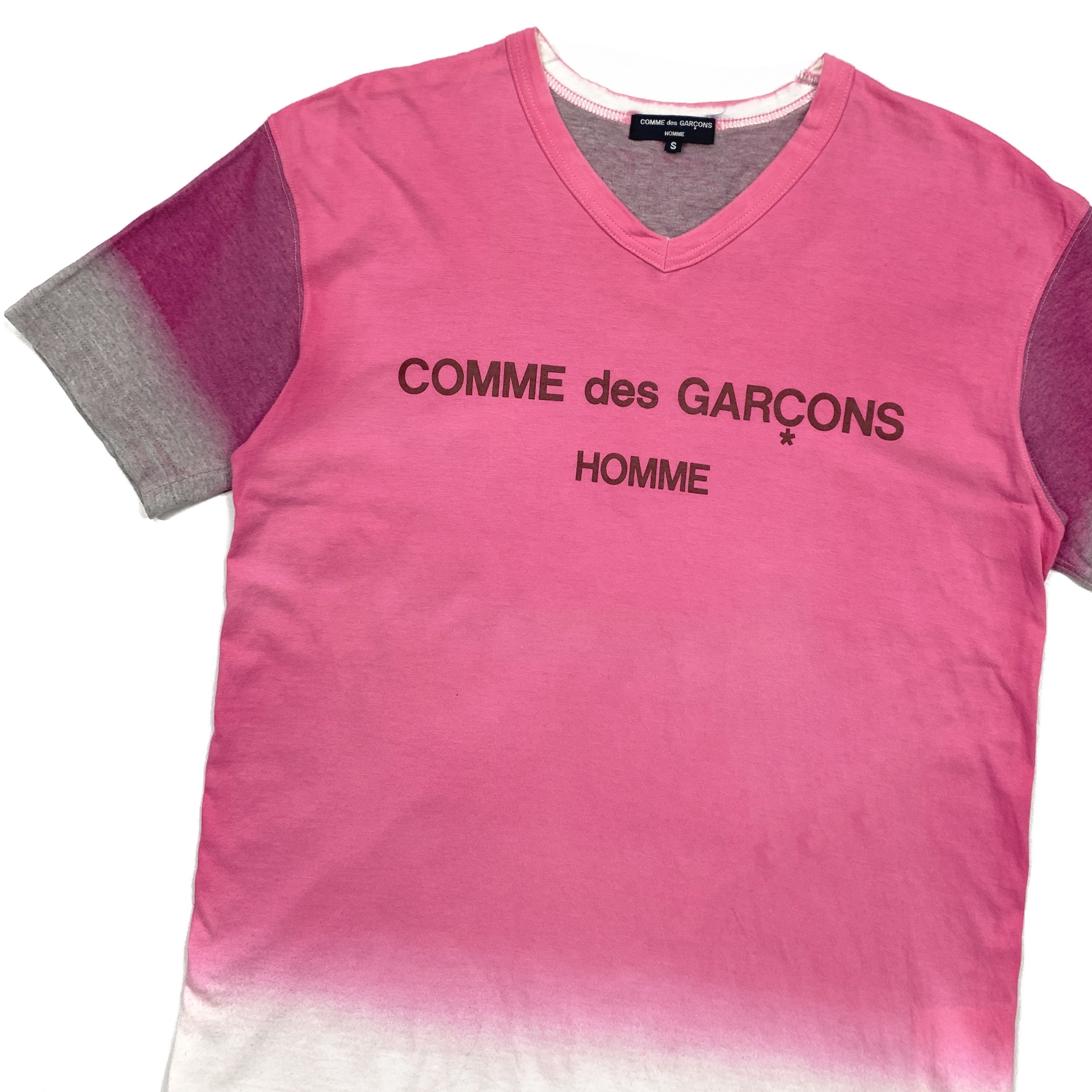 Comme des Garcons Homme Plus 2009 Dip Dyed Logo Tee Size US M / EU 48-50 / 2 - 2 Thumbnail