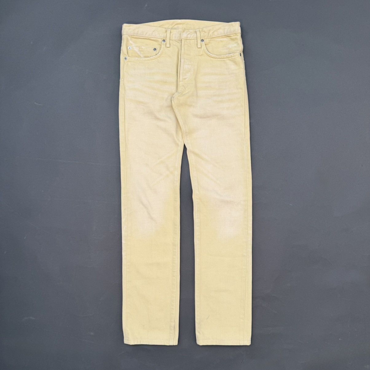 Dior Dior Homme SS06 Jaune Clair Clawmark Jeans Size US 27 - 1 Thumbnail