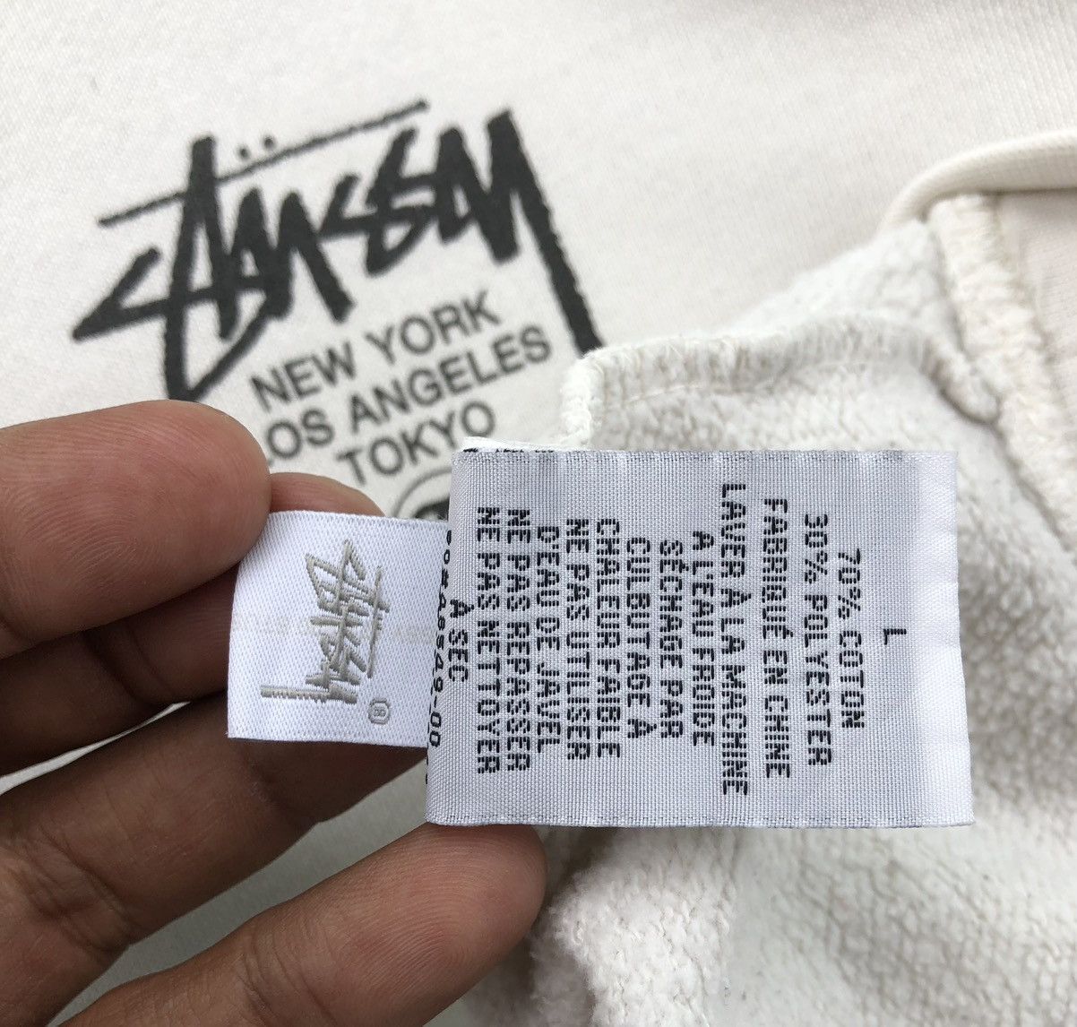 Stussy Vintage Hoodie Stussy World Tour Big Logo Hooded Sweatshirt Size US L / EU 52-54 / 3 - 18 Thumbnail