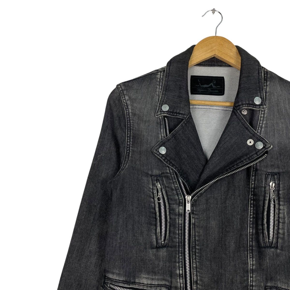 Hysteric Glamour × Japanese Brand 💥HYSTERIC GLAMOUR DENIM PERFECTO JACKET Size US S / EU 44-46 / 1 - 6 Thumbnail