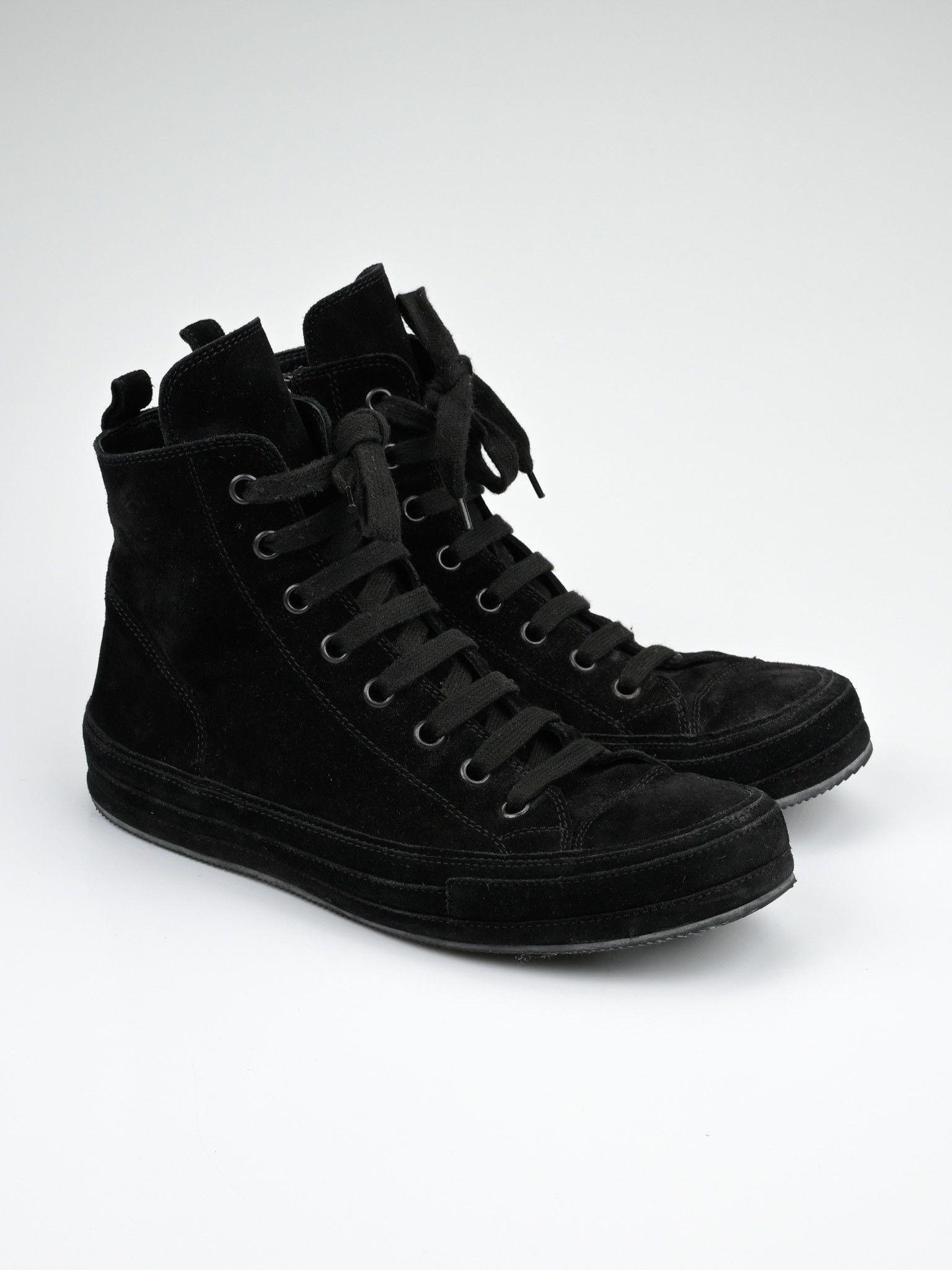 Ann Demeulemeester Orvo High-Top Suede Leather Sneakers Size US 9 / EU 42 - 1 Thumbnail