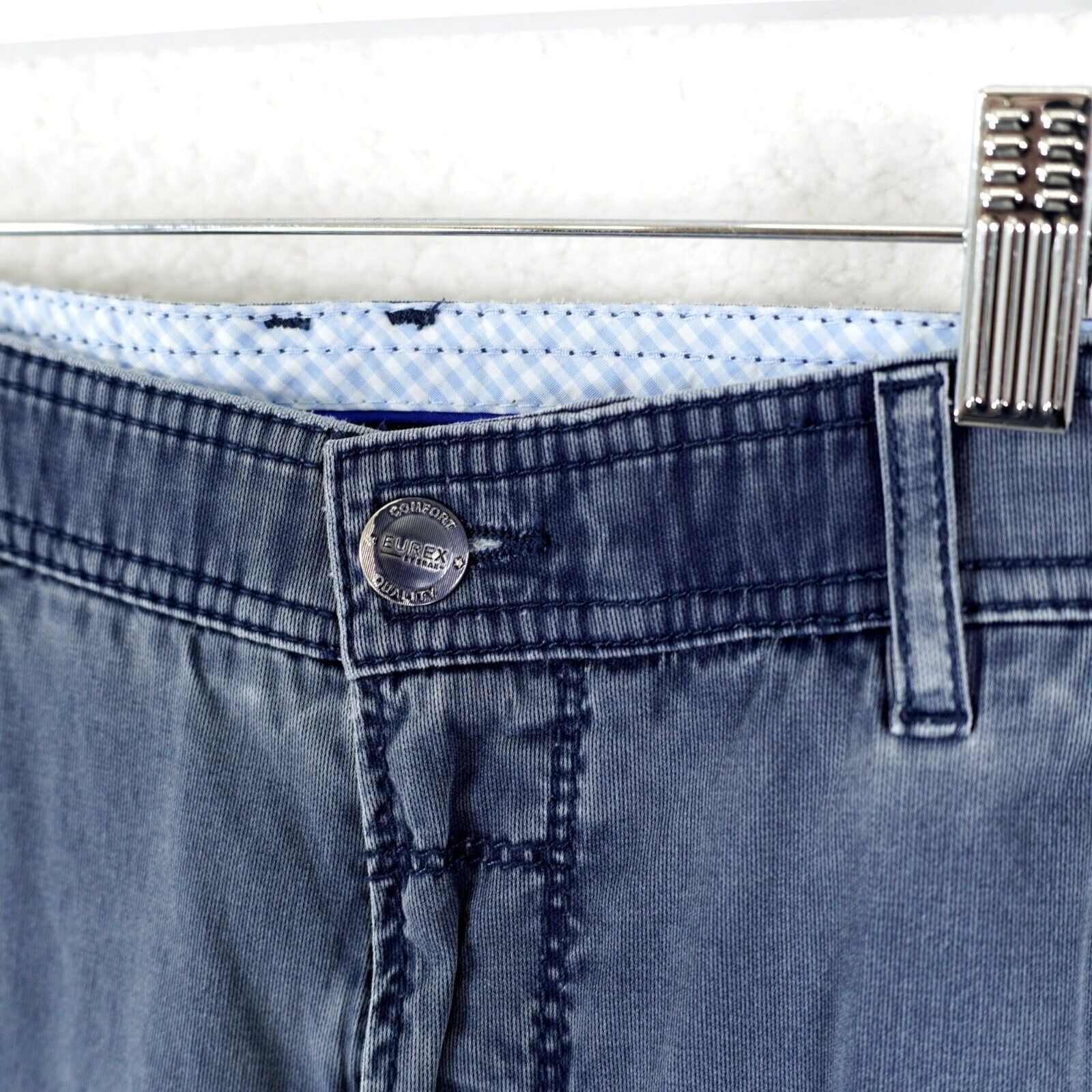 BRAX Brax Eurex Blue Elastic Waist Jeans Lightweight Mid Rise 37/ Size US 37 - 3 Thumbnail