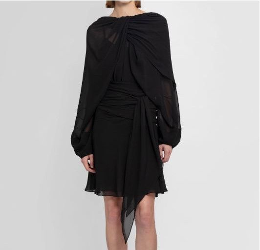 Maison Margiela Maison Margiela Women's Long Sleeve Dress Black Size XS / US 0-2 / IT 36-38 - 2 Thumbnail