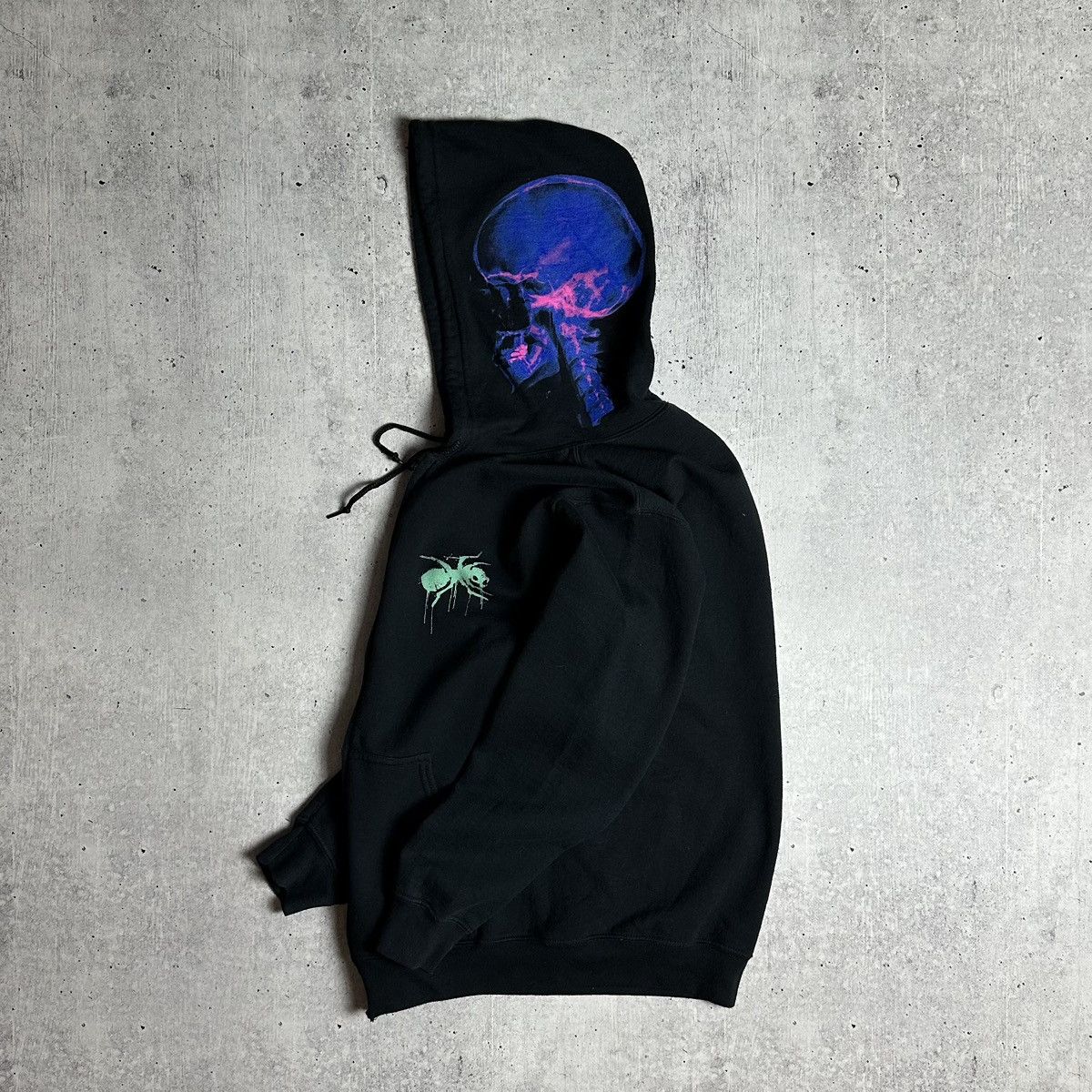 Gildan The Prodigy Zip Up Hoodie Ant Logo Skull X-Ray Print Black S Size US S / EU 44-46 / 1 - 5 Thumbnail