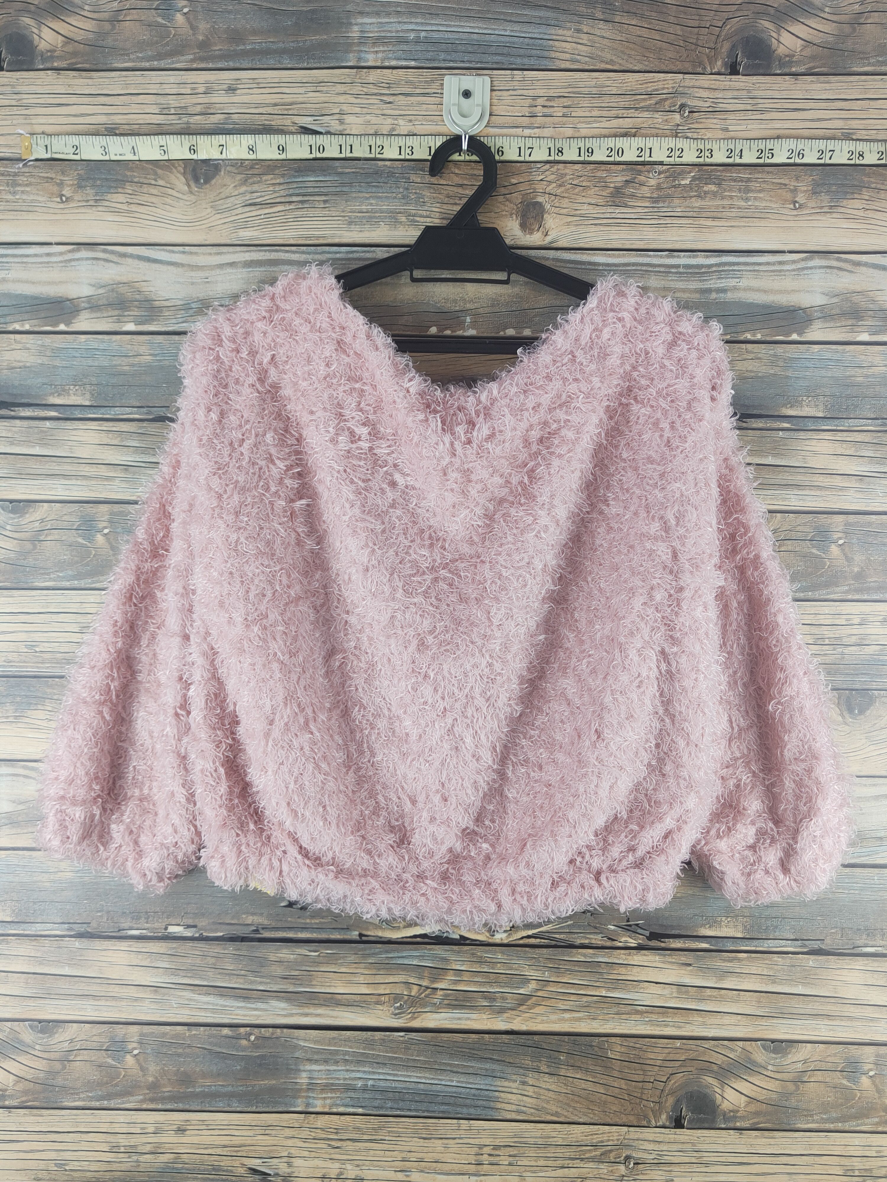 Japanese Brand DL Vis Pink Fur Mohair Knitwear #46-512 Size S / US 4 / IT 40 - 7 Thumbnail