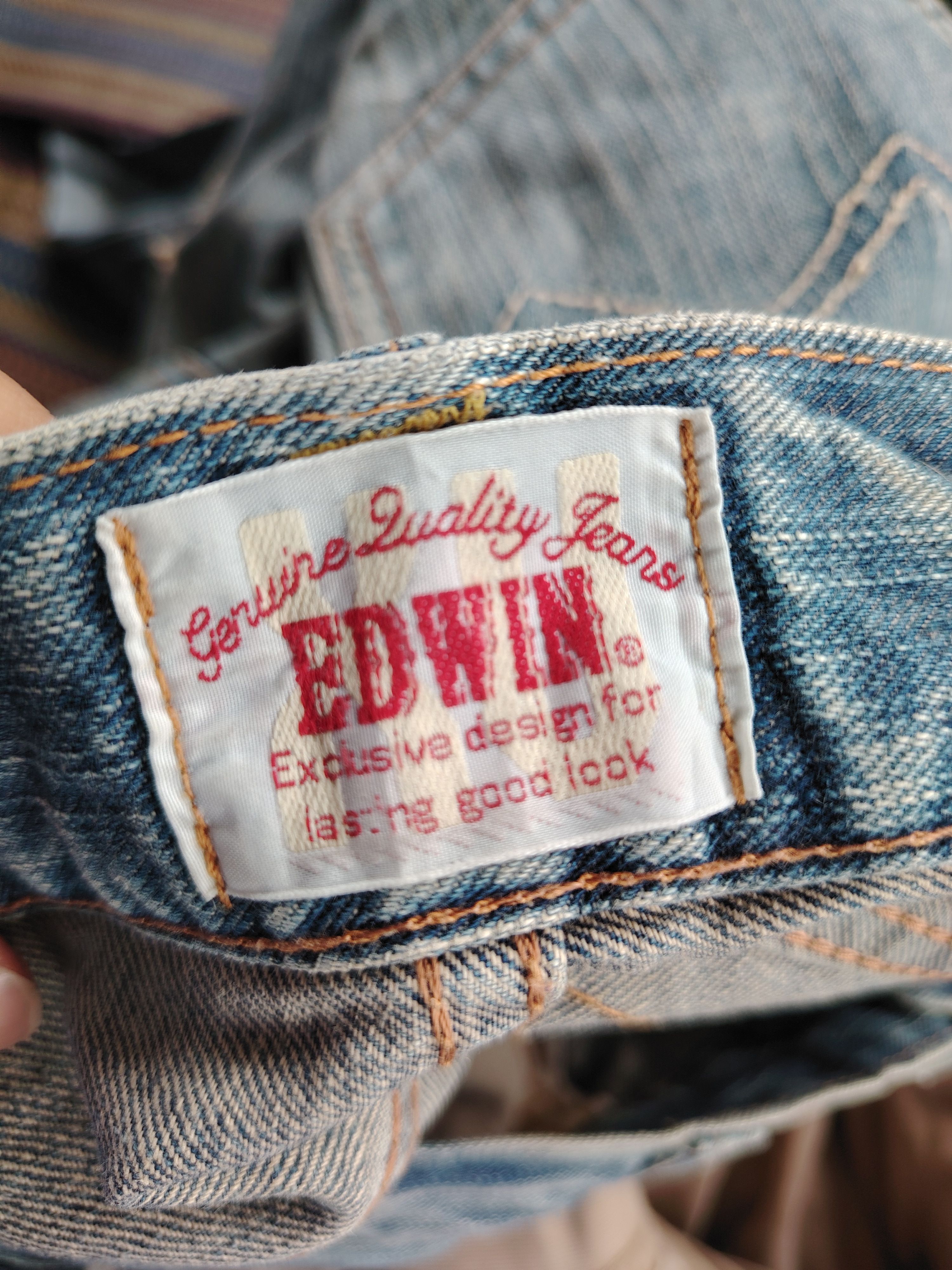Edwin VINTAGE EDWIN EXCLUSIVE VINTAGE PATCHWORK DISTRESSED DENIM Size US 31 - 19 Thumbnail