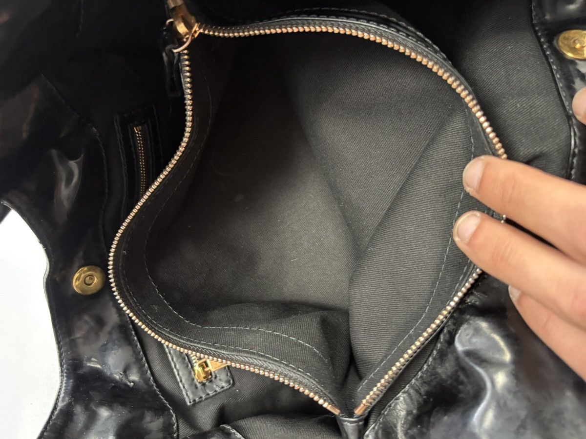 Valentino Valentino Garavani Black Patent Tote Shoulder Bow Bag Size ONE SIZE - 14 Thumbnail
