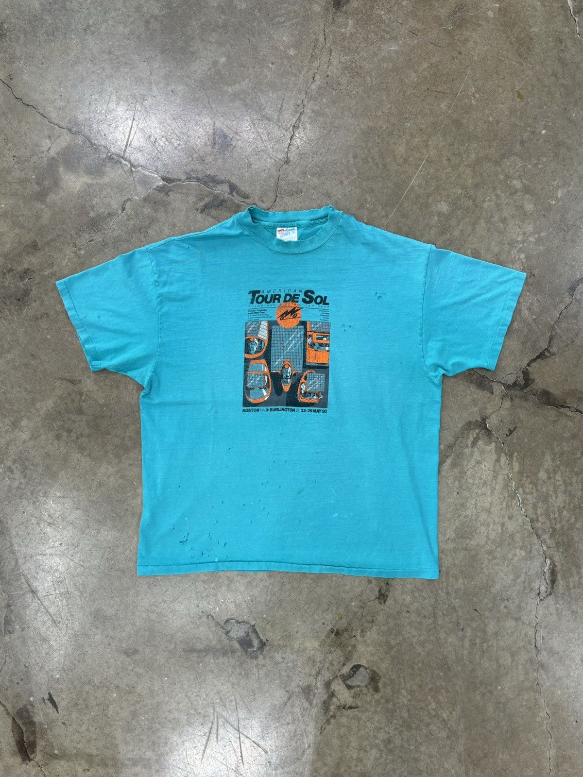 Vintage Vintage 1993 American Tour De Sol Race Single Stitch Tee XL Size US XL / EU 56 / 4 - 2 Thumbnail