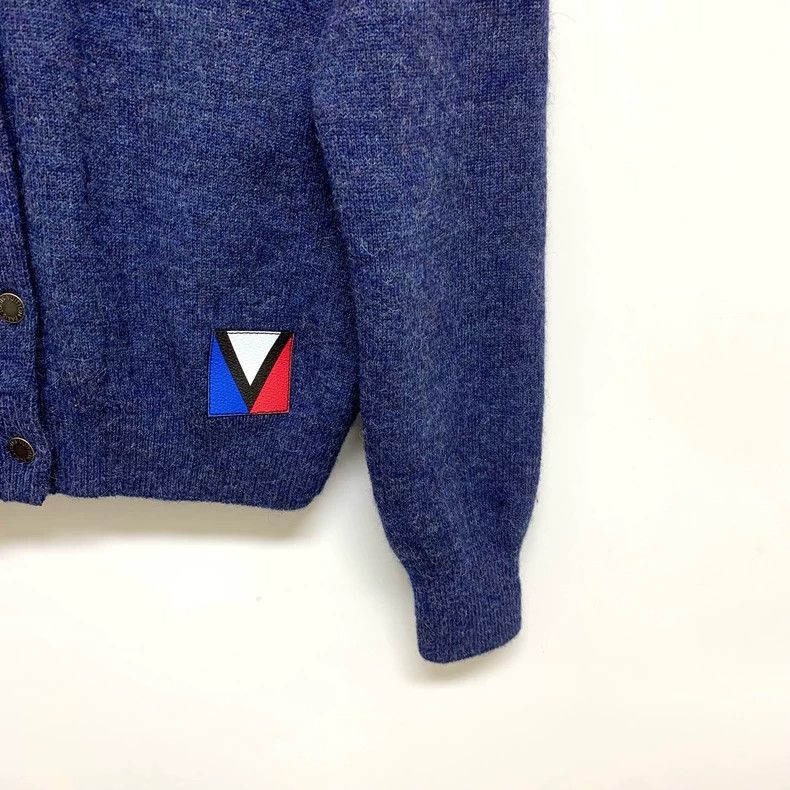 Louis Vuitton Louis Vuitton Denim Blue Cashmere Knit Cardigan shirt 2503 Size L / US 10 / IT 46 - 6 Thumbnail