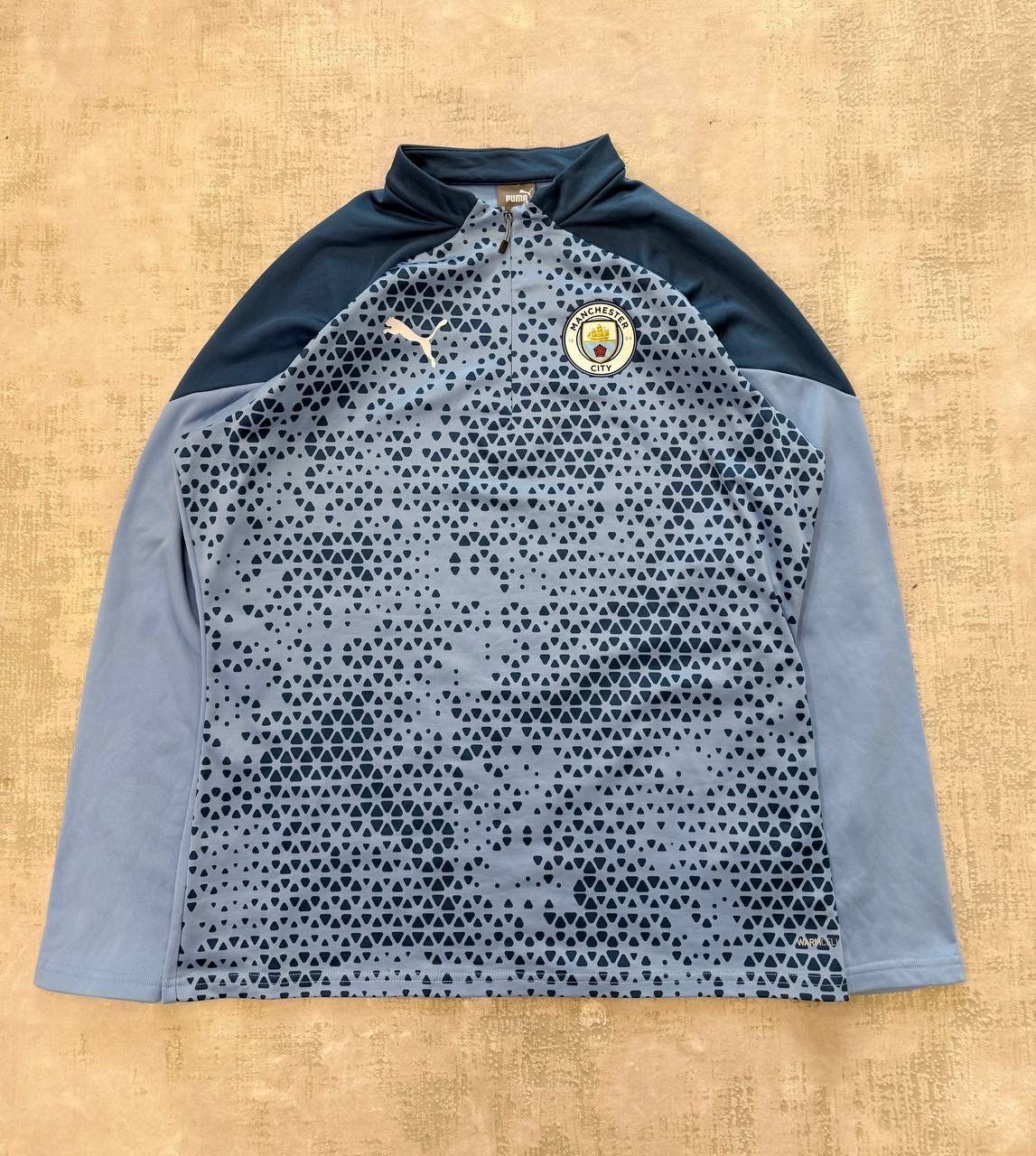 Puma Manchester City 2023/24 Long Sleeve Training Home Zip Jersey Size US L / EU 52-54 / 3 - 1 Thumbnail