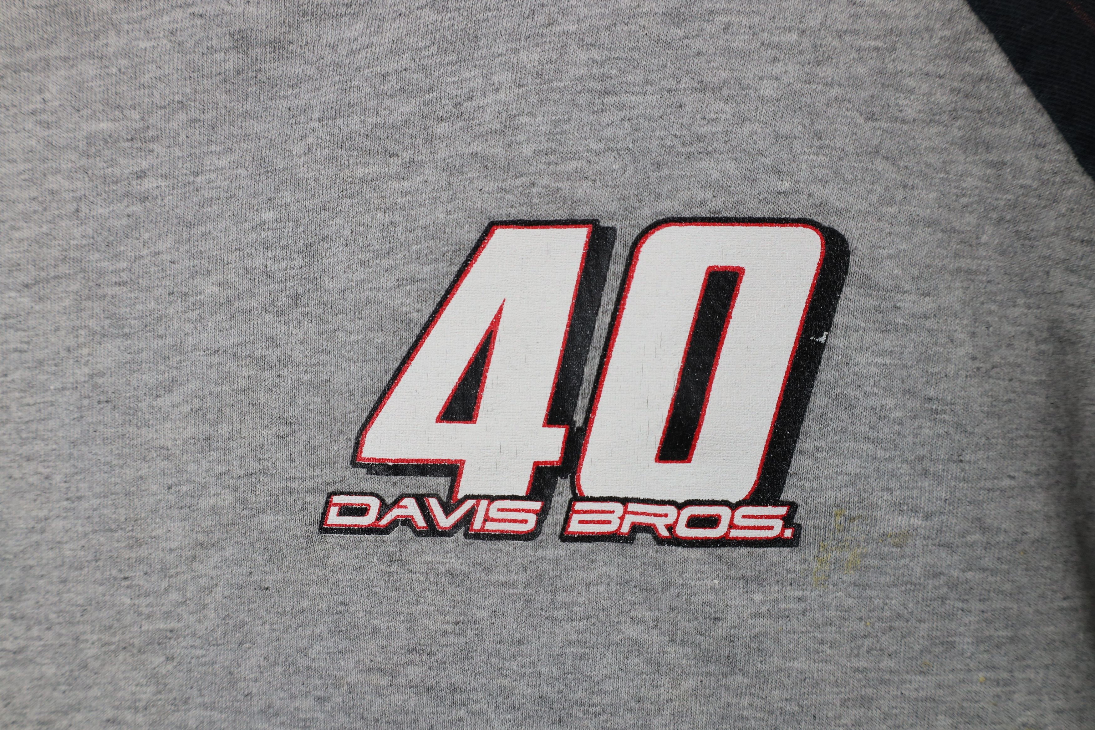 Vintage Vintage 90s Davis Bros Bobby Clark Racing Flames T-Shirt Size US XL / EU 56 / 4 - 4 Thumbnail