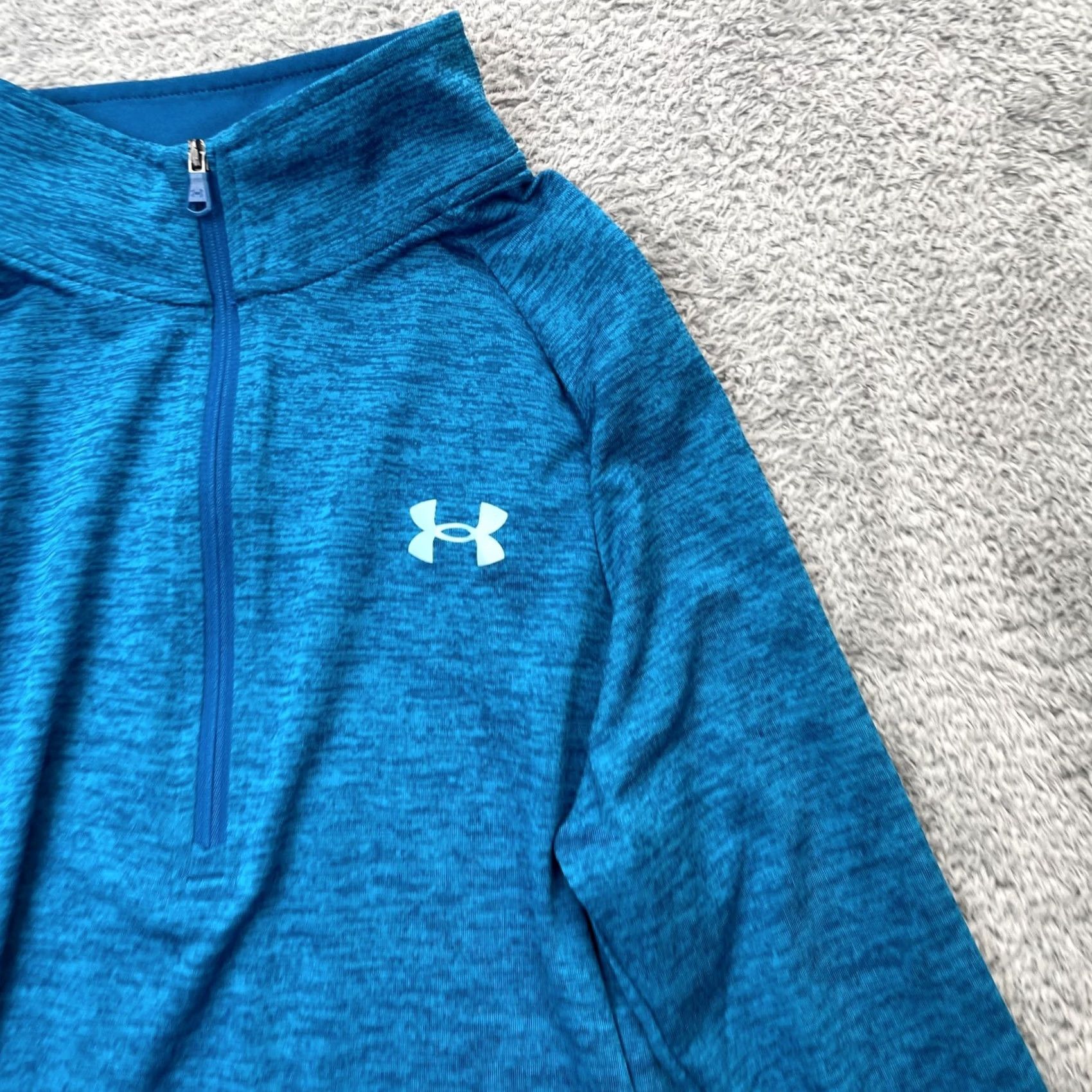 Under Armour Under Armour Womens XS Blue Heathered Tech Half Zip Performance Top Size XS / US 0-2 / IT 36-38 - 3 Thumbnail