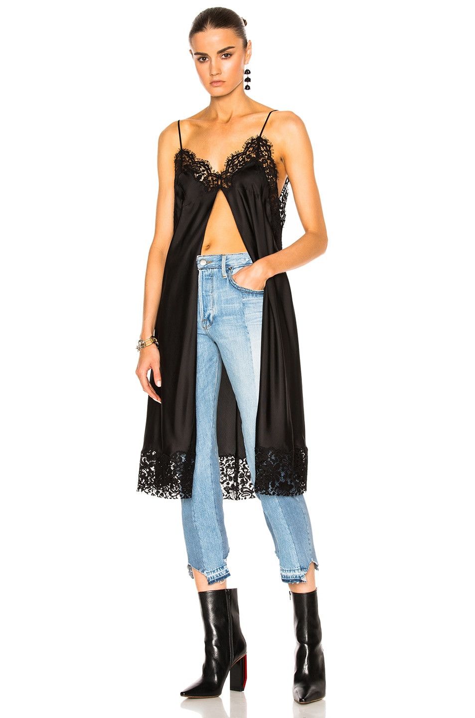 Maison Margiela Maison Margiela - Silk Layered Lace Dress Size XS / US 0-2 / IT 36-38 - 6 Thumbnail