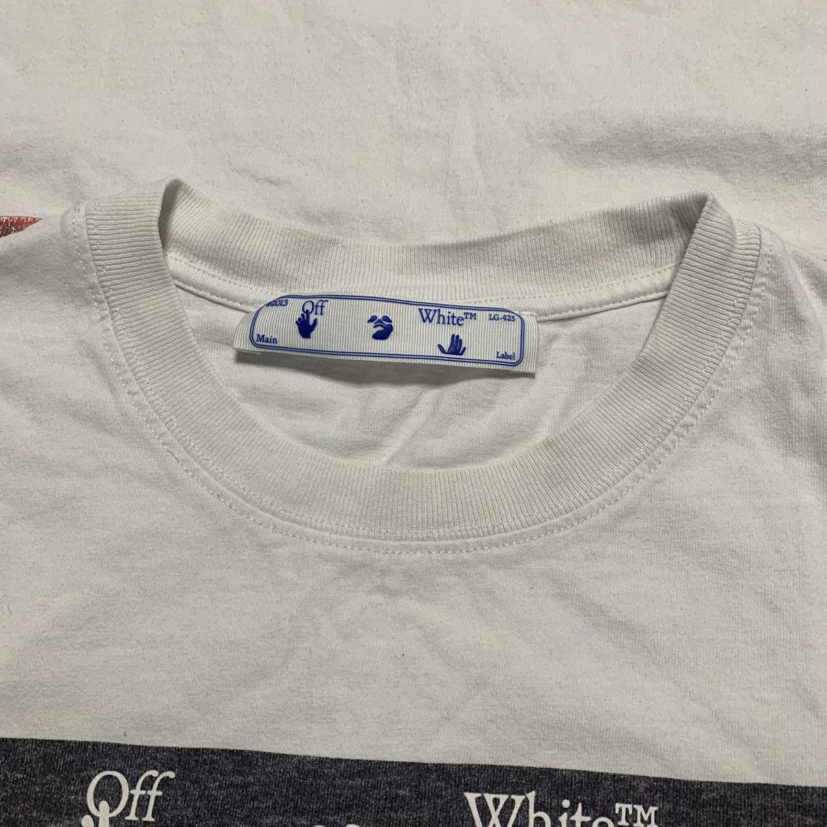 Off-White Off White XS Caravaggio Arrows White Tee Virgil Abloh Size US XS / EU 42 / 0 - 5 Thumbnail