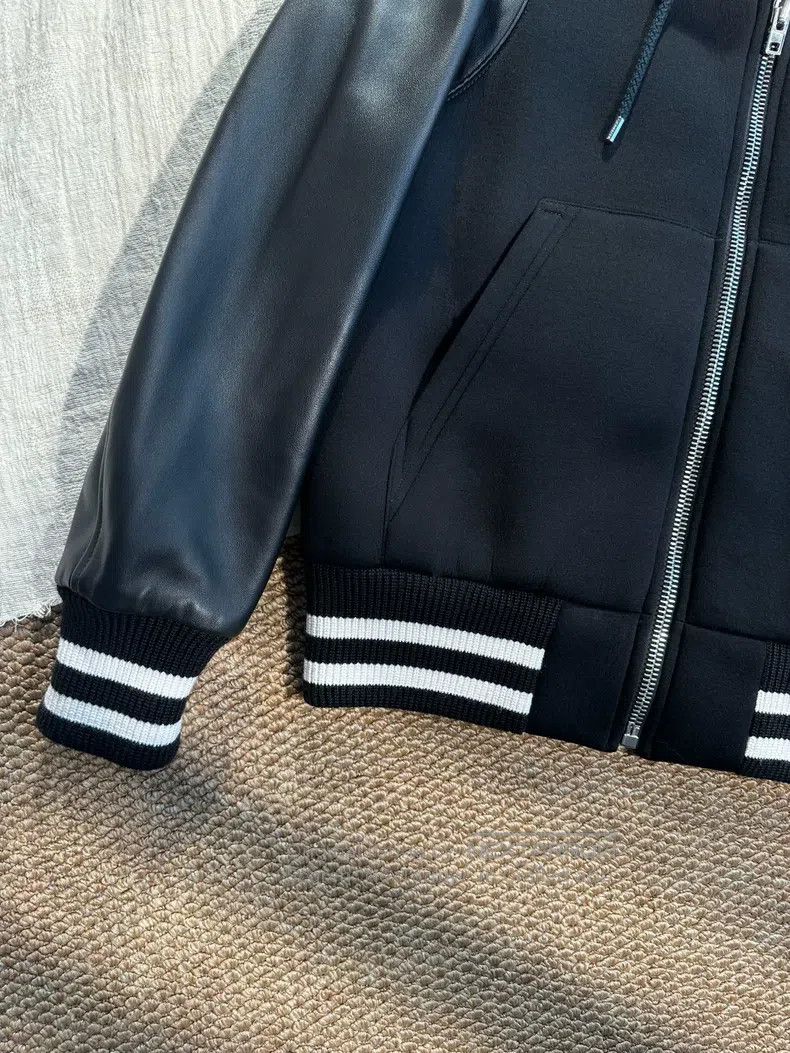 Givenchy Givenchy Leather sleeve patched leather back letter logo b Size US M / EU 48-50 / 2 - 4 Thumbnail