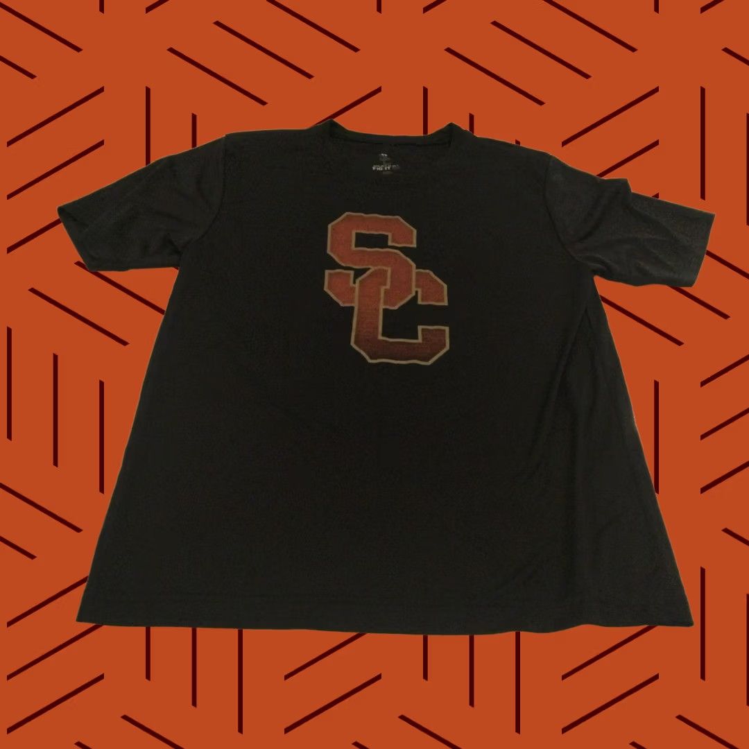 NCAA VINTAGE USC Trojans Football Athletic T-Shirt L Black Logo Tommy Trojan Shirt Men Short Sleeve/NCAA Vintage Apparel Size US L / EU 52-54 / 3 - 1 Thumbnail
