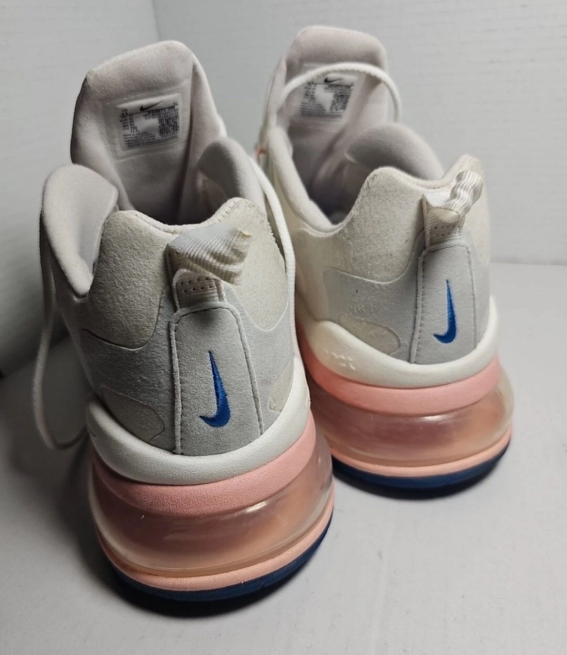 Nike RARE Nike Air Max 270 React Summit White Ghost Aqua Size 9 Size US 9 / IT 39 - 3 Thumbnail