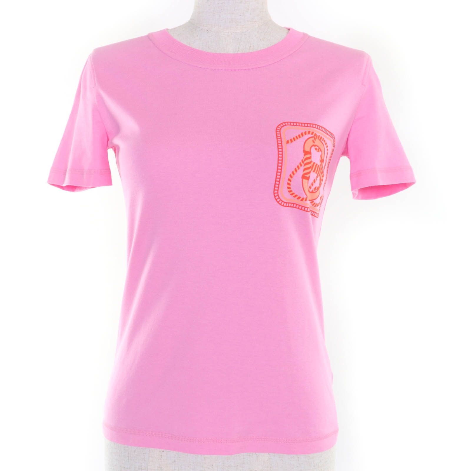 Hermes Hermes Hermes Canoe Chne Cotton T-shirt Cotton T-Shirts DUTY FREE for USA Size ONE SIZE - 1 Thumbnail