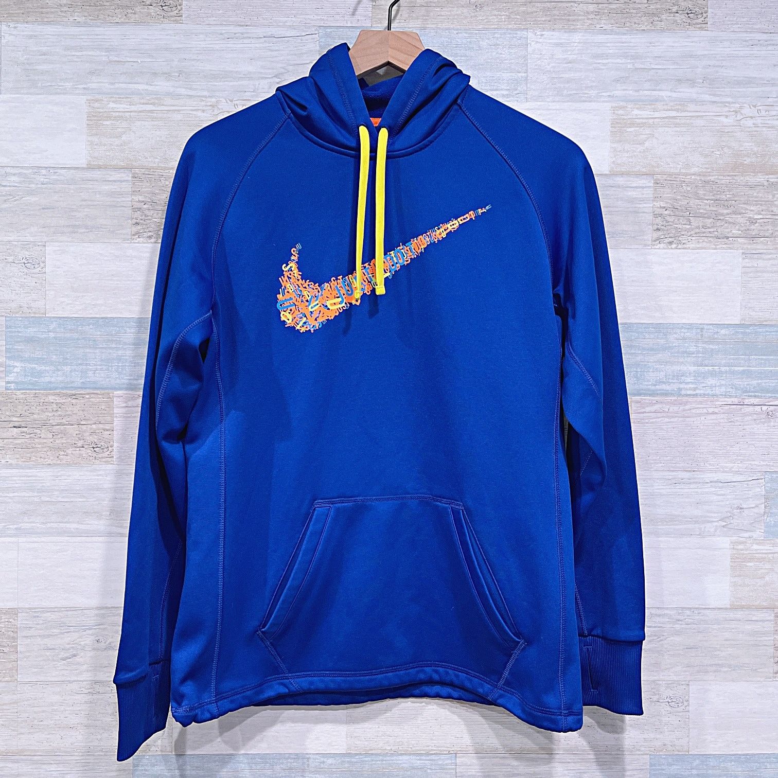Nike Nike Just Do It Swoosh Logo Tech Hoodie Blue Fleece Mens M Size US M / EU 48-50 / 2 - 1 Thumbnail