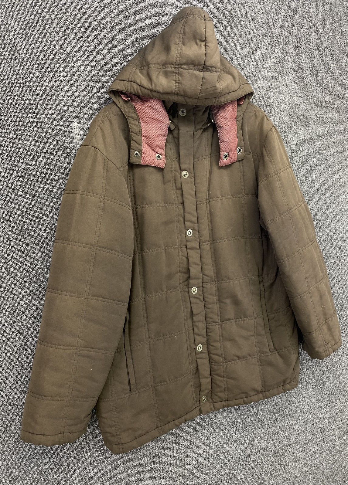 Japanese Brand Vintage Kansai Yamamoto Hoodie Quilted Down Jacket Size US M / EU 48-50 / 2 - 2 Thumbnail
