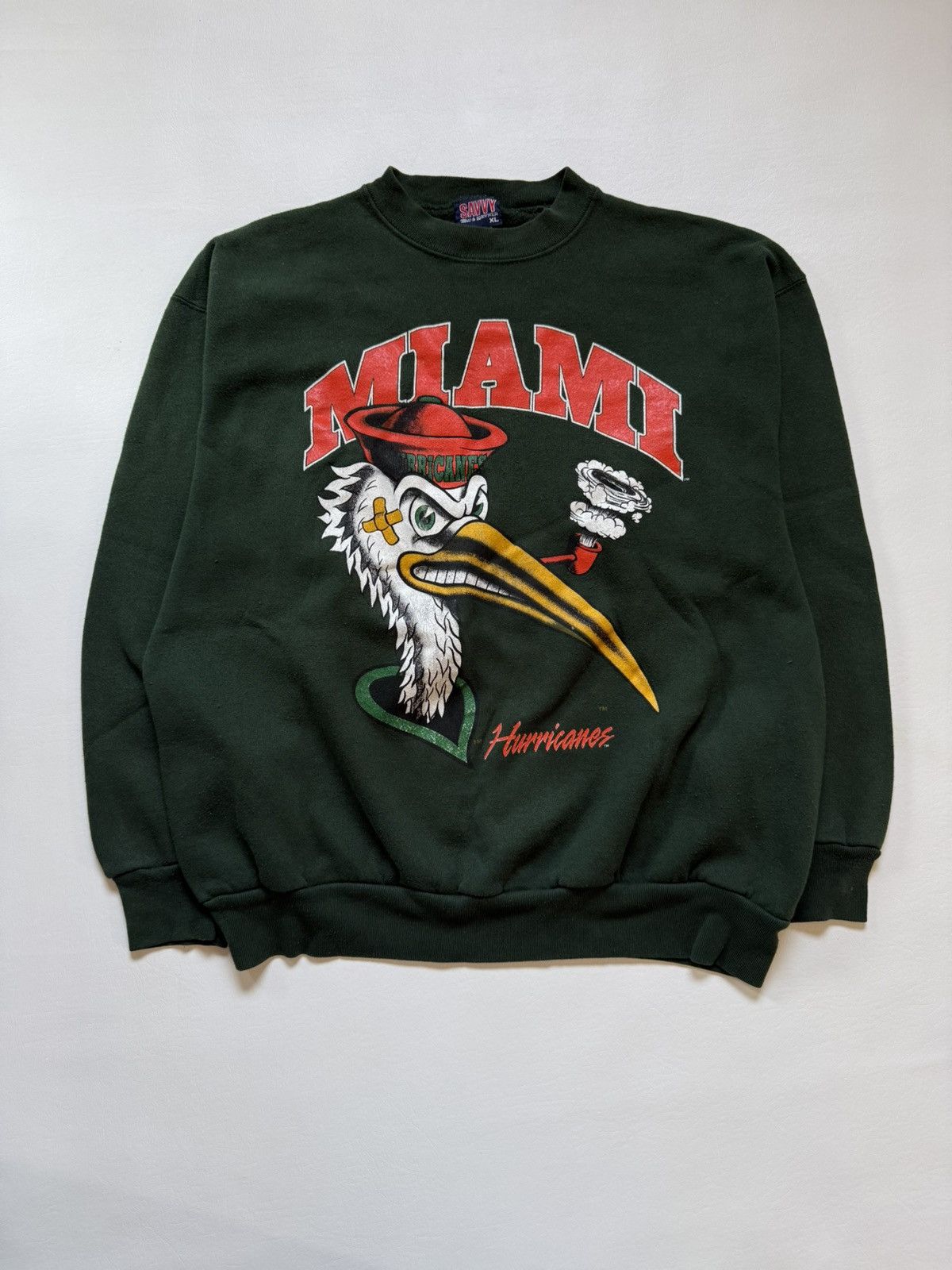 Vintage Vintage miami hurricanes sweatshirt Size US L / EU 52-54 / 3 - 2 Thumbnail