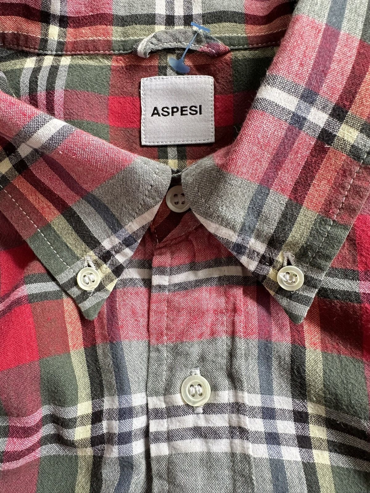 Aspesi 00's Aspesi plaid button up shirt Size US M / EU 48-50 / 2 - 13 Thumbnail