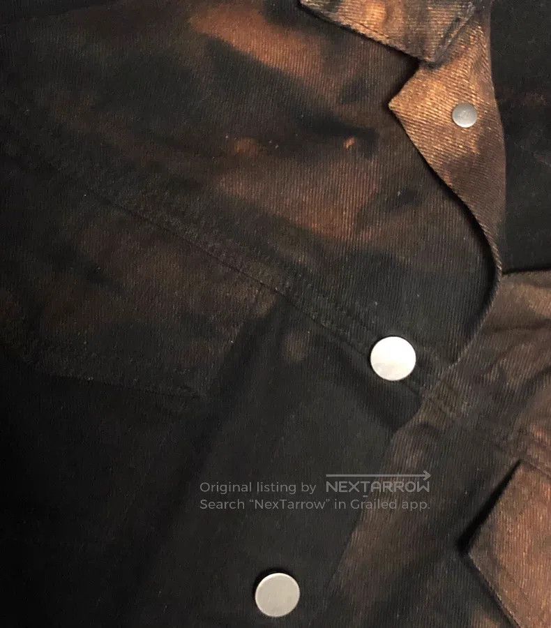 424 424 Brown Tie-dye Denim Jacket Size US L / EU 52-54 / 3 - 6 Thumbnail