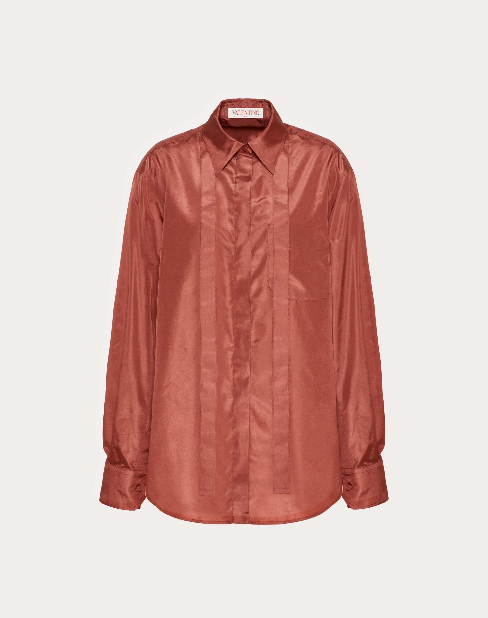 Valentino o1y0326 Solid Color Shirt in Rust Size M / US 6-8 / IT 42-44 - 1 Thumbnail