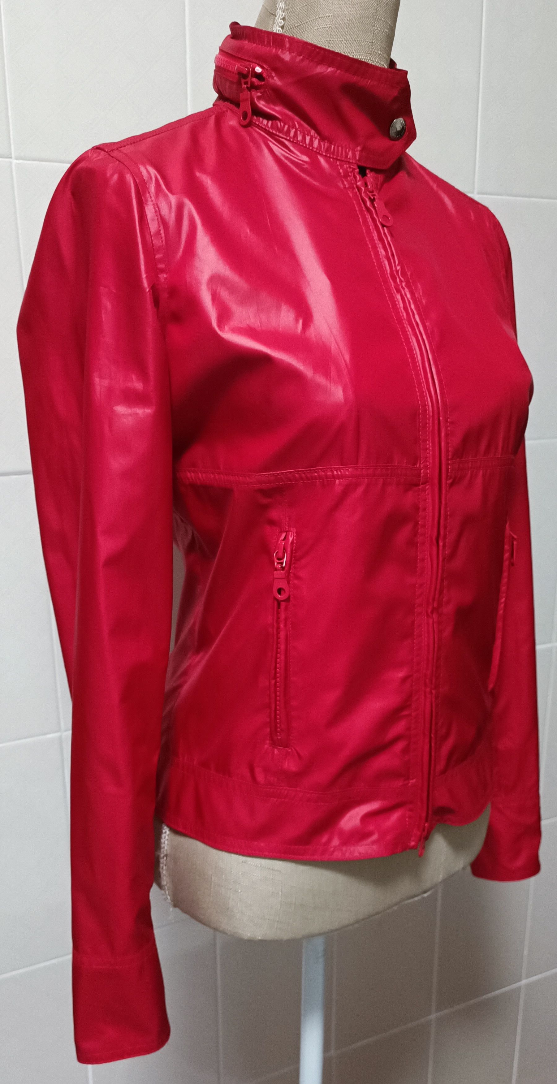Jean Paul Gaultier Early 2000's - Biker red nylon jacket Size S / US 4 / IT 40 - 2 Thumbnail