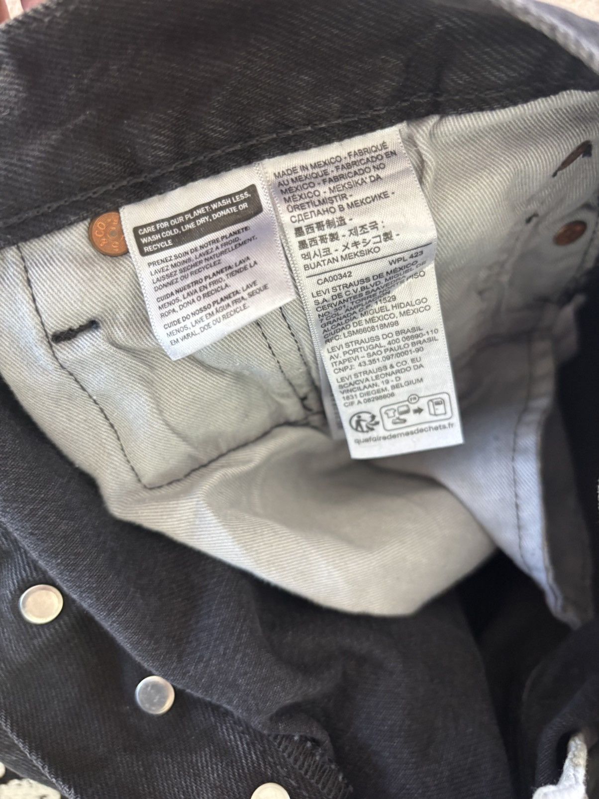 DENIM TEARS × Levi's Denim Tears x Levis Cotton Wreath Jean Black Size US 34 / EU 50 - 7 Thumbnail