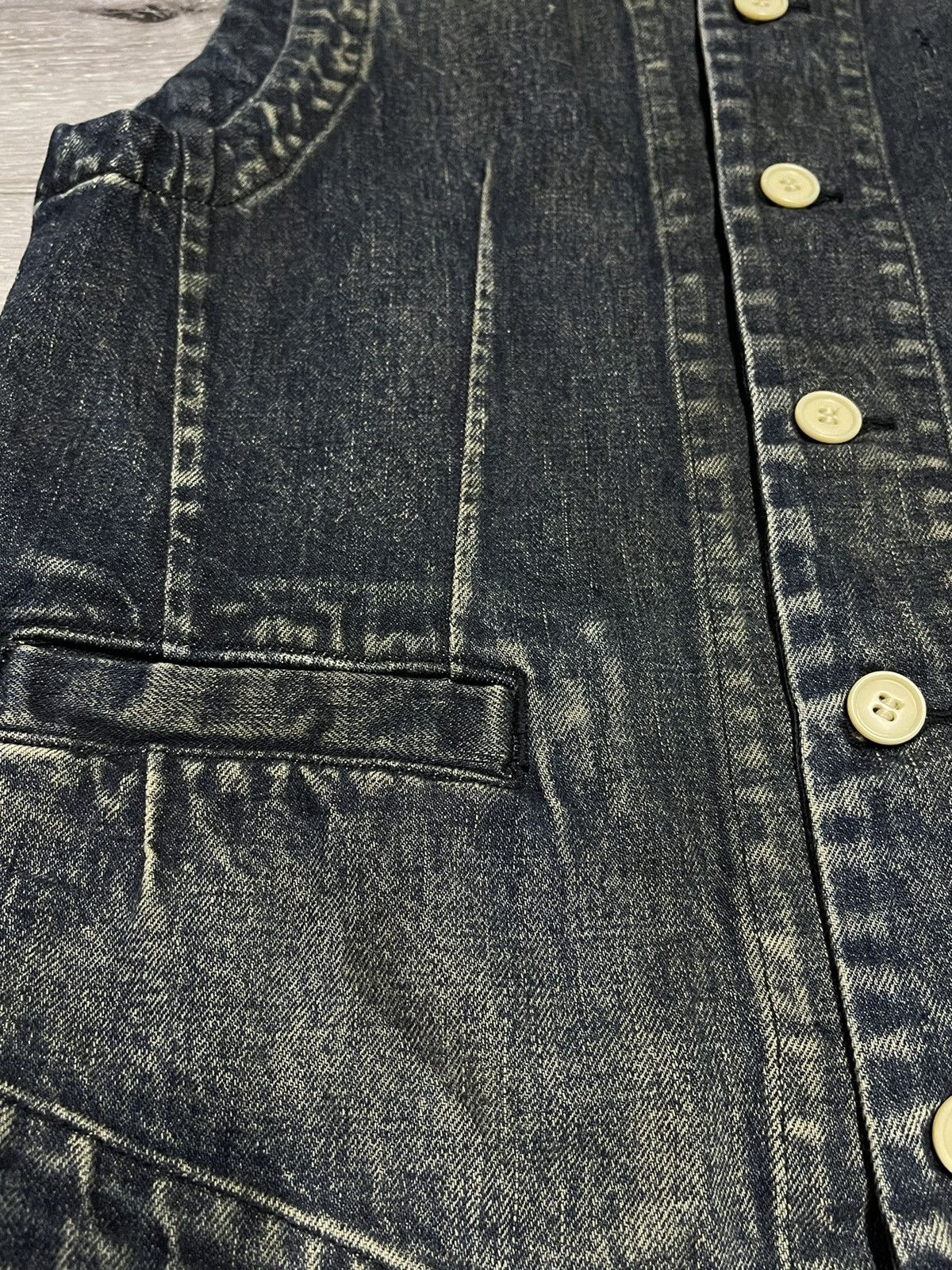 Japanese Brand × Number (N)ine Number Nine Denim Vest Size US S / EU 44-46 / 1 - 3 Thumbnail
