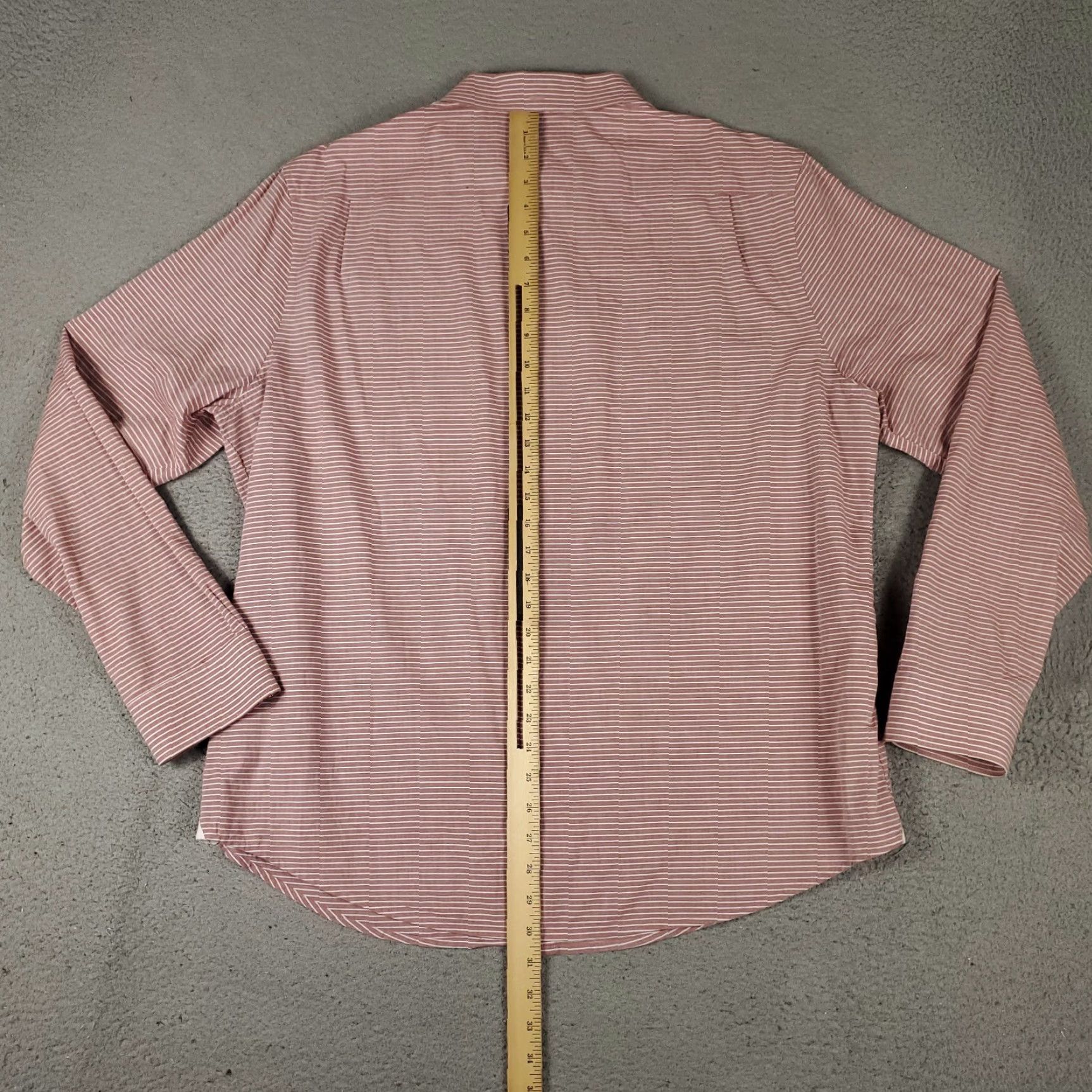 Original Penguin Original Penguin Shirt Mens 2XL Red Striped Button-Up Long Sleeve Casual Business Formal Workwear Button-Up Pocket Logo Cotton Woven Size US XXL / EU 58 / 5 - 3 Thumbnail
