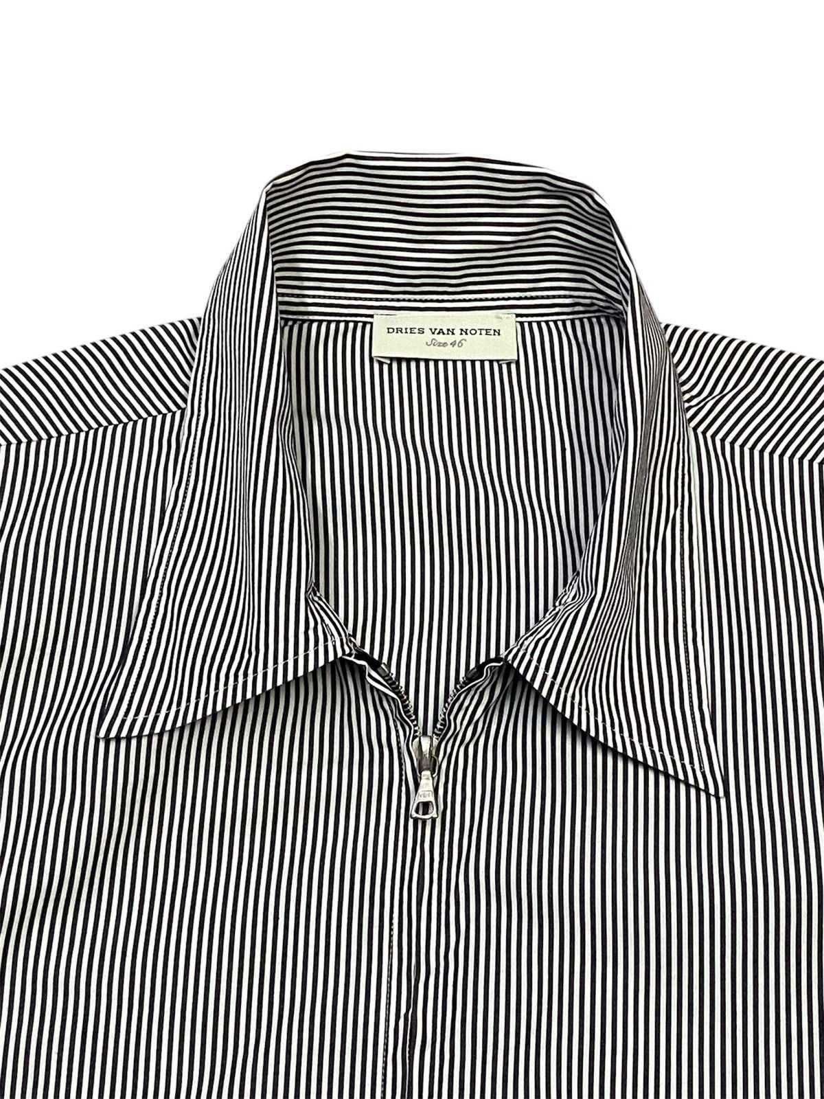 Dries Van Noten Dries Van Noten Charcoal Stripe Thin Cotton Jacket Size L / US 10 / IT 46 - 5 Thumbnail