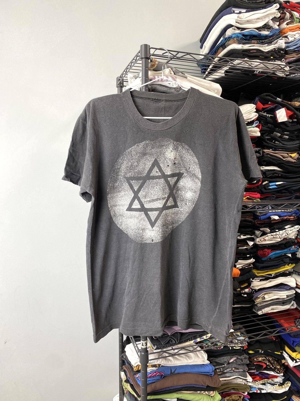 Vintage Vintage 1980’s David Star Symbol T Shirt Bible Size US M / EU 48-50 / 2 - 1 Thumbnail