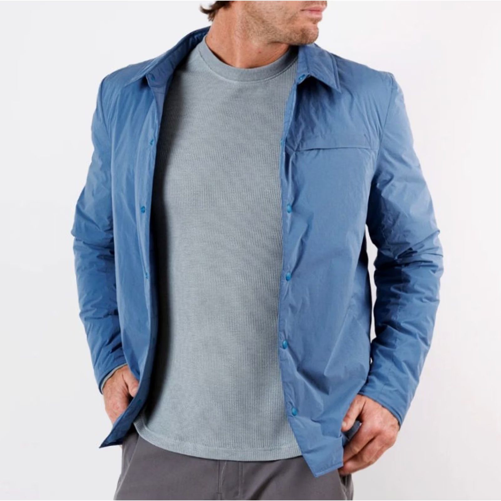Vintage Myles Jacket Reversible Insulated Shirt Dusty Blue L Mens Size US L / EU 52-54 / 3 - 2 Thumbnail
