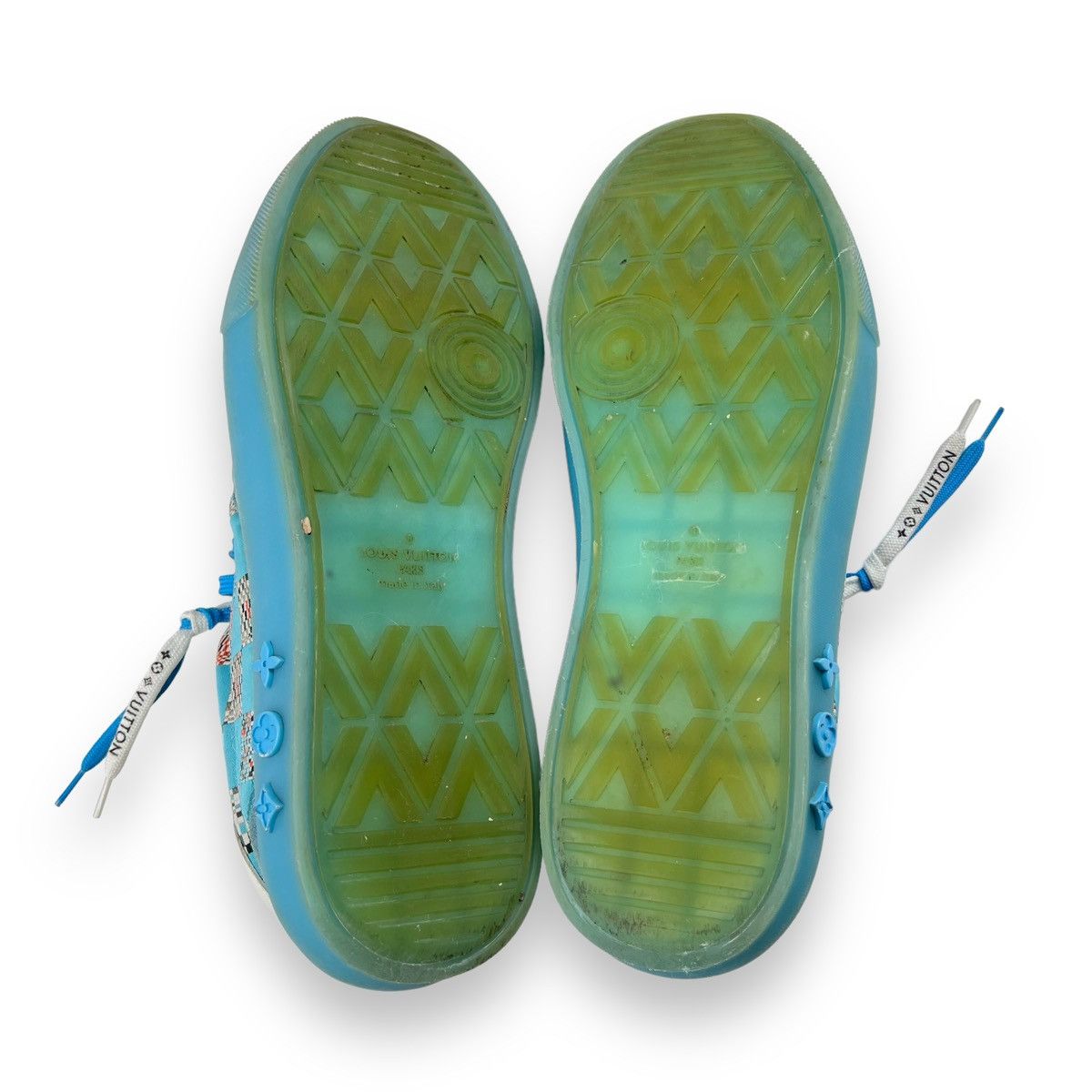 Louis Vuitton Louis Vuitton Ollie Blue Distorted Damier Trainers Size US 9 / EU 42 - 7 Thumbnail
