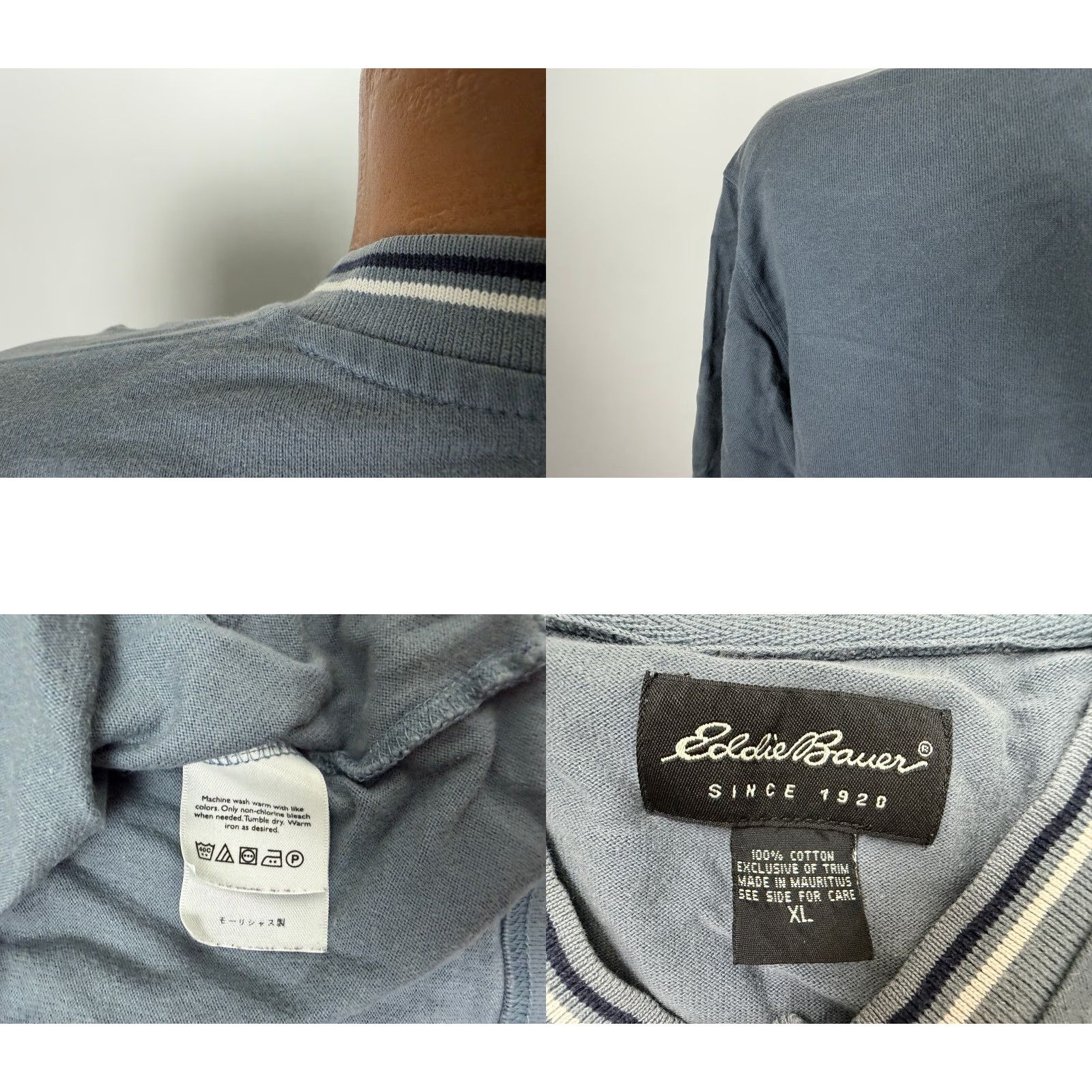 Eddie Bauer Vintage Eddie Bauer Shirt Men XL Heavyweight Lightweight? Slate Blue? Size US XL / EU 56 / 4 - 8 Thumbnail