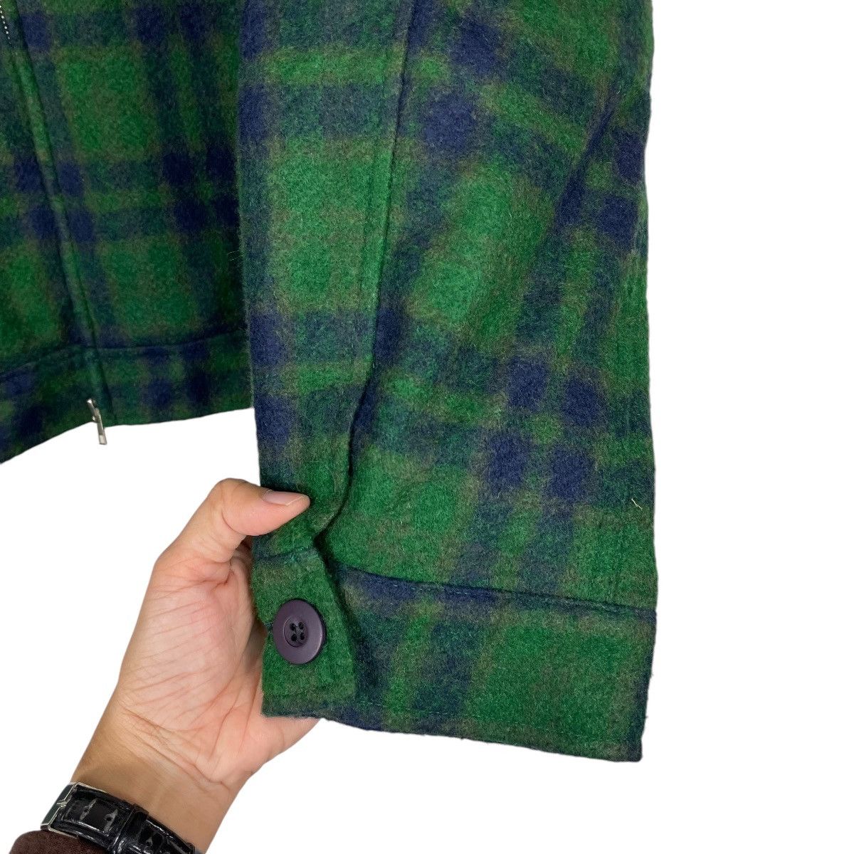 Have A Good Time × Japanese Brand 💥GOODYS ZIP UP TARTAN GREEN JACKET Size US L / EU 52-54 / 3 - 13 Thumbnail