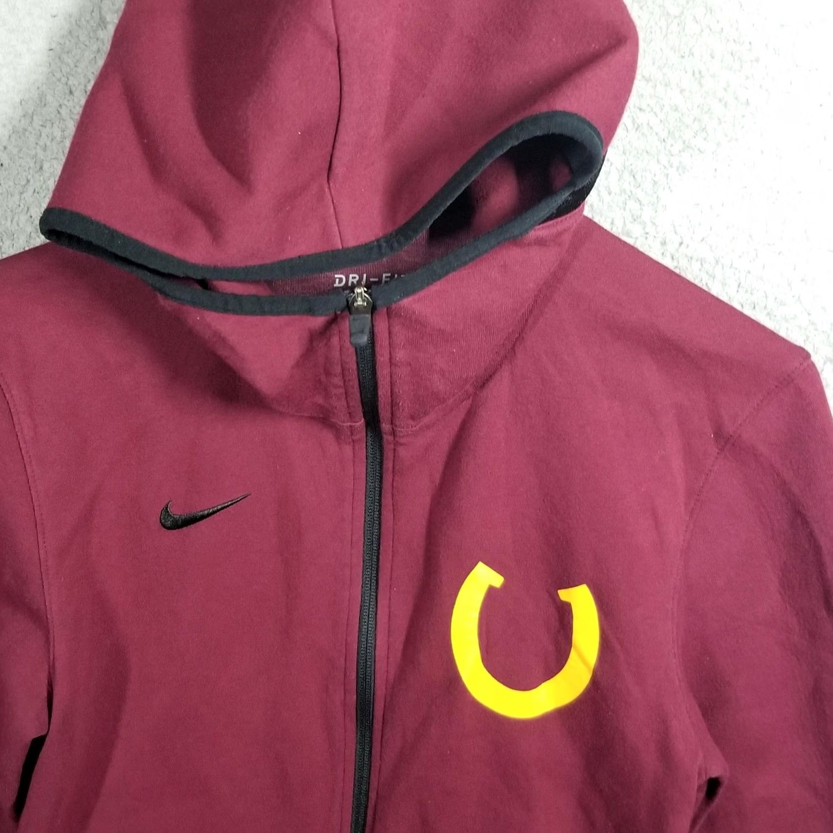 Nike Nike Showtime Hoodie Mens S Red Full Zip Sweatshirt Jacket Size US S / EU 44-46 / 1 - 4 Thumbnail