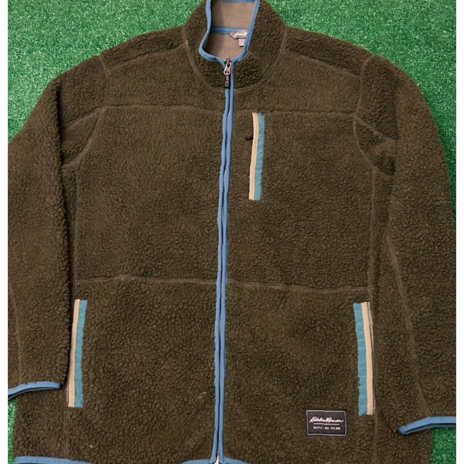 Eddie Bauer Eddie Bauer Sherpa Jacket Mens Large High Pile Lodon Green Mens Size XL Outdoors Jacket Size US L / EU 52-54 / 3 - 4 Thumbnail