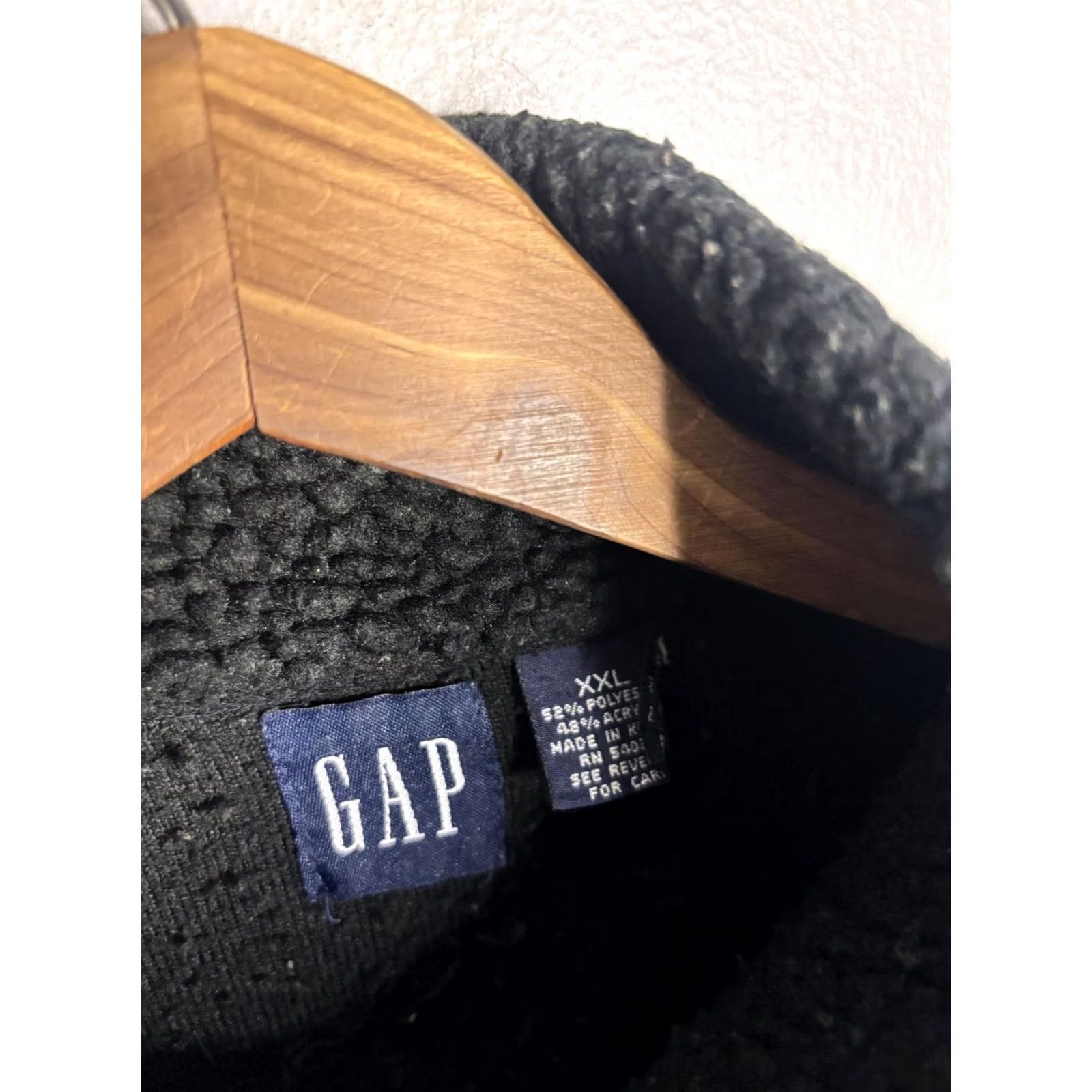 Gap Gap Mens 2XL Black Sherpa Fleece Pullover Sweater Half Zip Jacket Warm Cozy 6516 Size US XXL / EU 58 / 5 - 5 Thumbnail