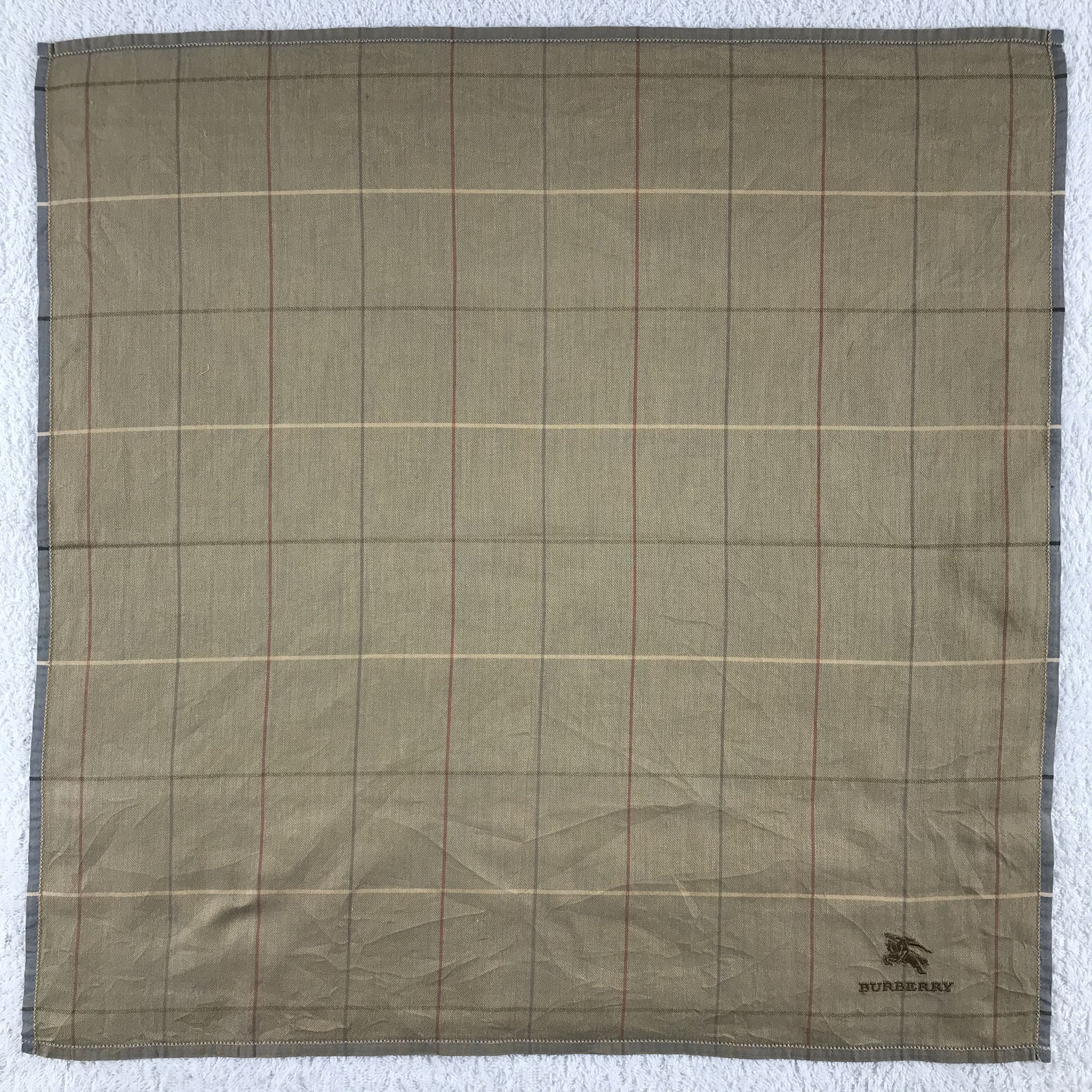 Burberry × Vintage Burberry Bandana / Handkerchief / Neckerchief - S047 Size ONE SIZE - 1 Thumbnail