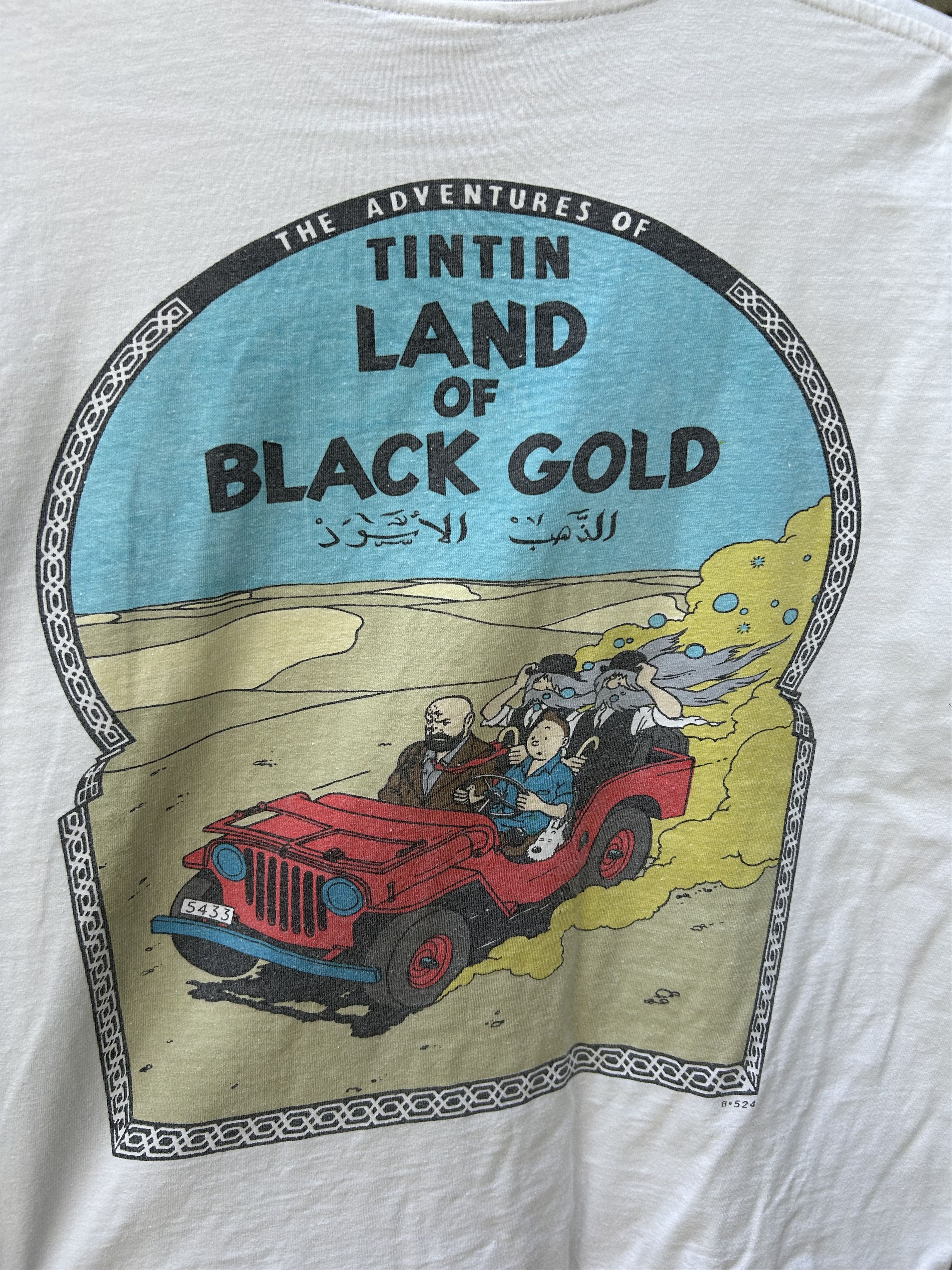 Cartoon Network Vintage 90s The Adventures of Tintin Cartoon Comics T-shirt Size US L / EU 52-54 / 3 - 9 Thumbnail