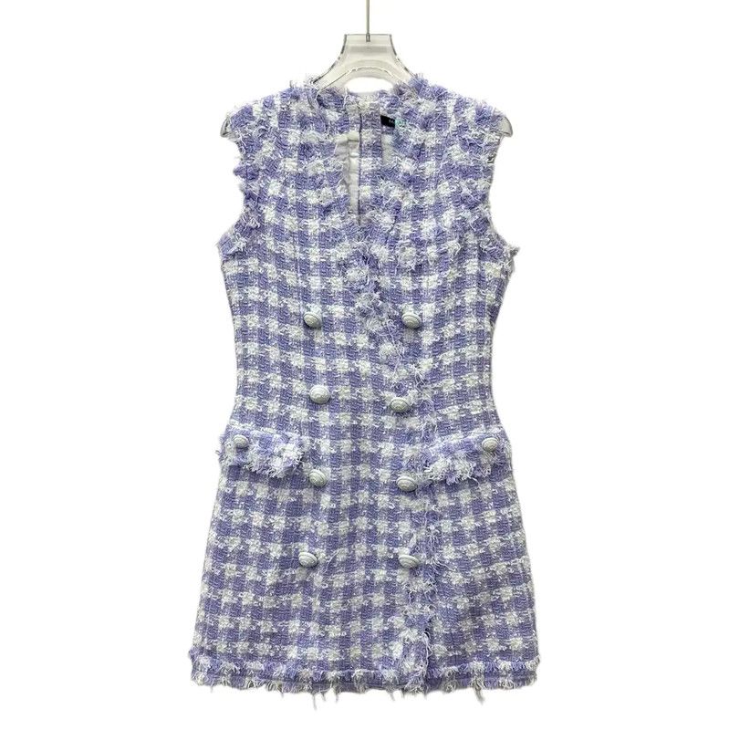 Balmain Balmain Color Block Women's Dress 0089 Size XS / US 0-2 / IT 36-38 - 1 Thumbnail