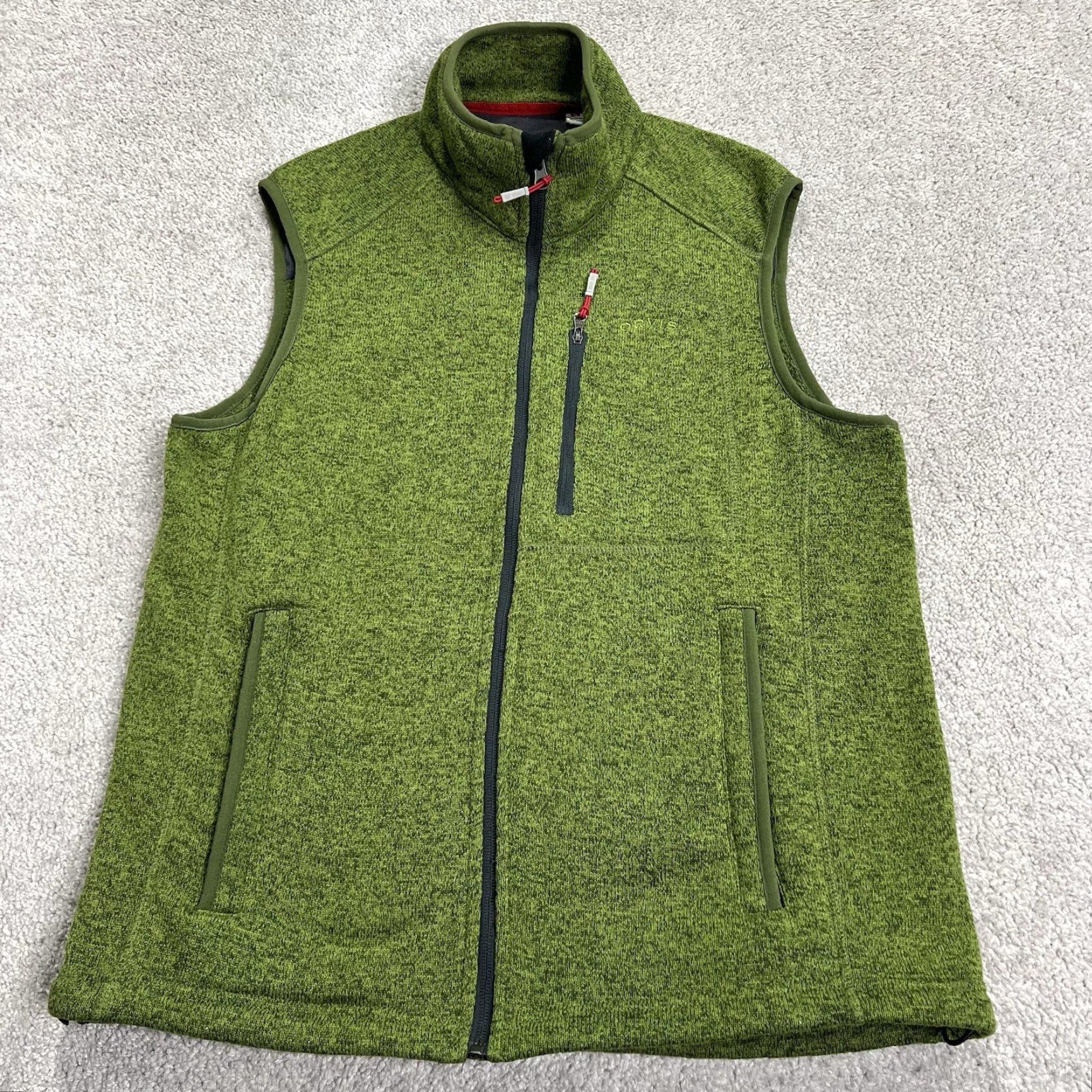 Orvis Orvis Vest Mens Medium Full Zip Green Pockets Fleece Outdoor Golf VEST Size US M / EU 48-50 / 2 - 2 Thumbnail