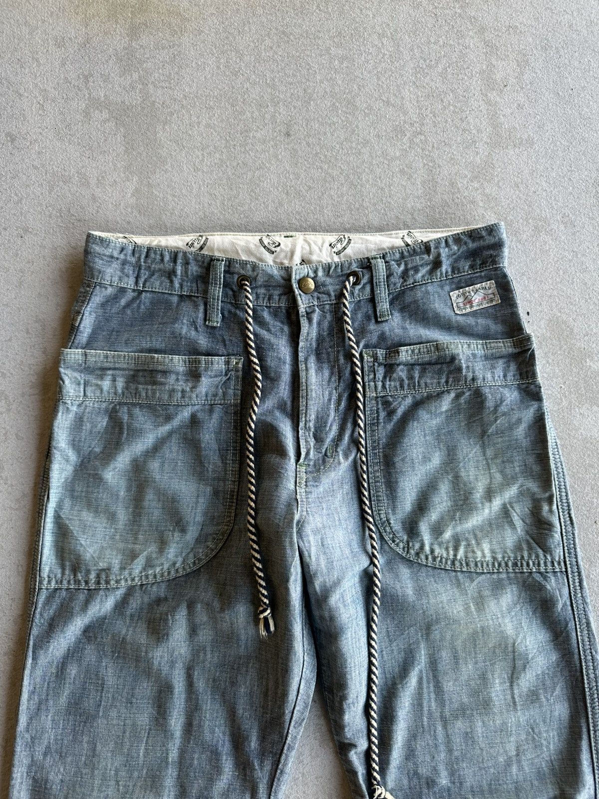 Vintage W33 L31 🍁 Vintage EDWIN Jeans Work Wear RARE Denim Pants Size US 33 - 3 Thumbnail