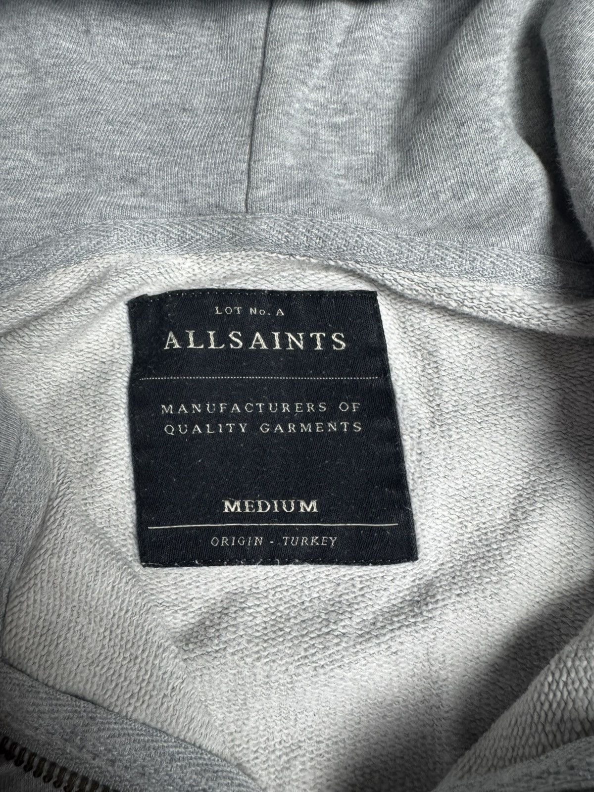 Allsaints Vintage Allsaints Full Zip Hoodie Jumper Pullover Size US M / EU 48-50 / 2 - 10 Thumbnail